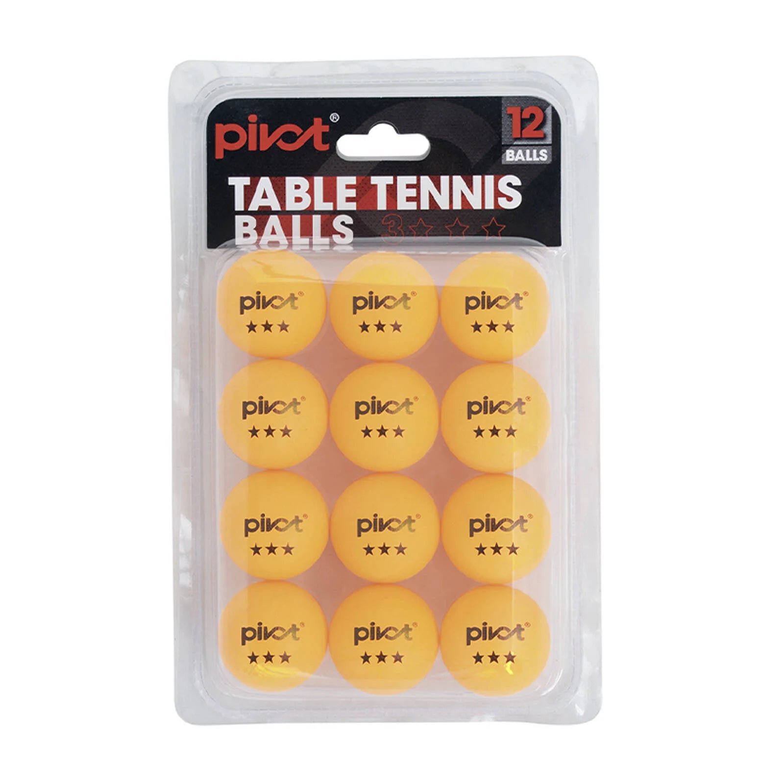 PIVOT FGD12TTBO 3-Star 12-Pack Orange Practice Balls for Soccer Training, Games & Team Sports