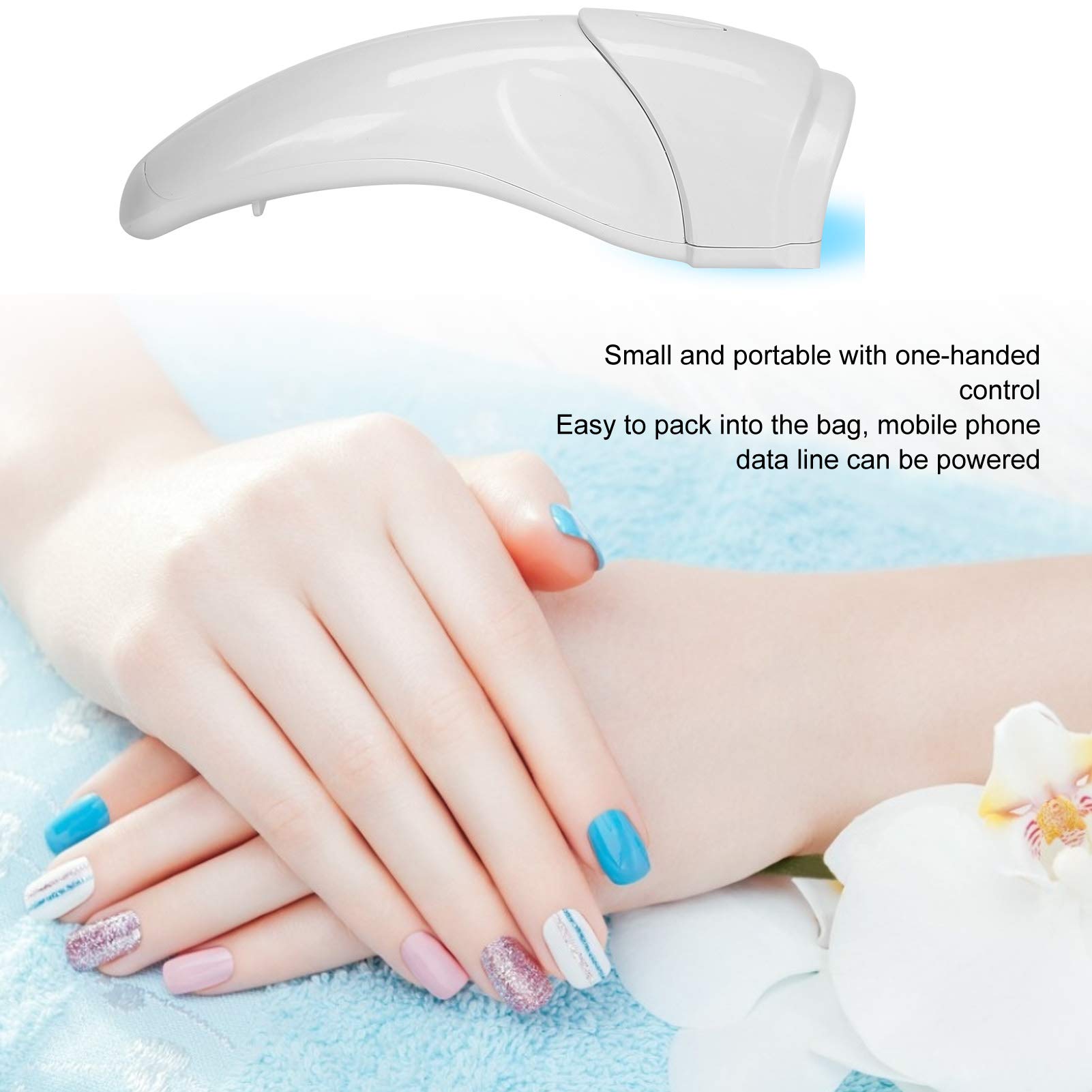 Portable UV LED Nail Dryer for Gel Polish - Quick Drying Anti-Oil Nail Lamp for Home & Salon Manicure - Perfect for DIY Nail Art & Professional Nail Care