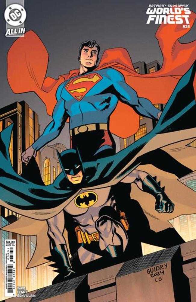 Batman Superman Worlds Finest #38 Cover B Gavin Guidry Variant - Premium Card Stock Edition | DC Comics Collector's Item for Display & Investment