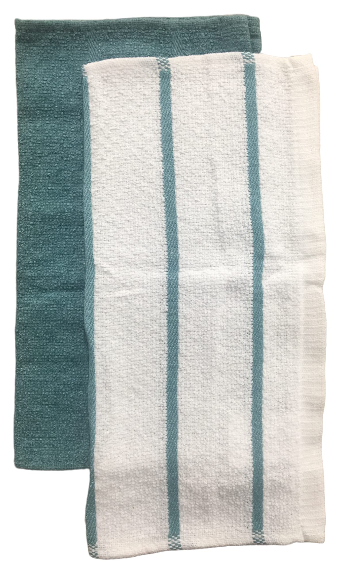 7-Piece Premium Cotton Kitchen Set - 2 Absorbent Towels, Heat-Resistant Oven Mitt, 2 Pot Holders & 2 Dishcloths (Aqua Blue) - Perfect for Cooking, Baking & Kitchen Decor