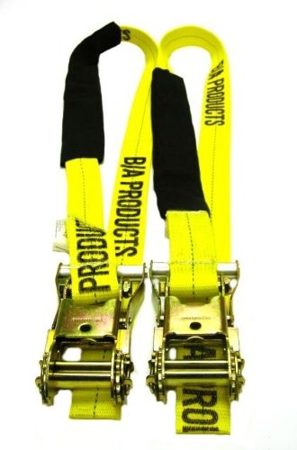 BA Products 38-104HD Medium Duty Tie Down Straps for Underlift - Heavy Duty 2-Pack (1 Pair) - Secure Cargo, Equipment & Motorcycle Transport - Ideal for Towing, Hauling & Vehicle Recovery