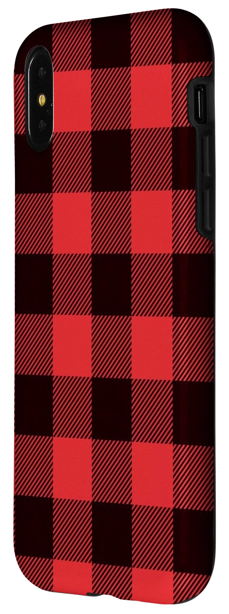 iPhone X/XS Red Buffalo Plaid Case - Durable Protective Cover for iPhone 10/10S - Perfect for Everyday Use, Outdoor Activities & Travel