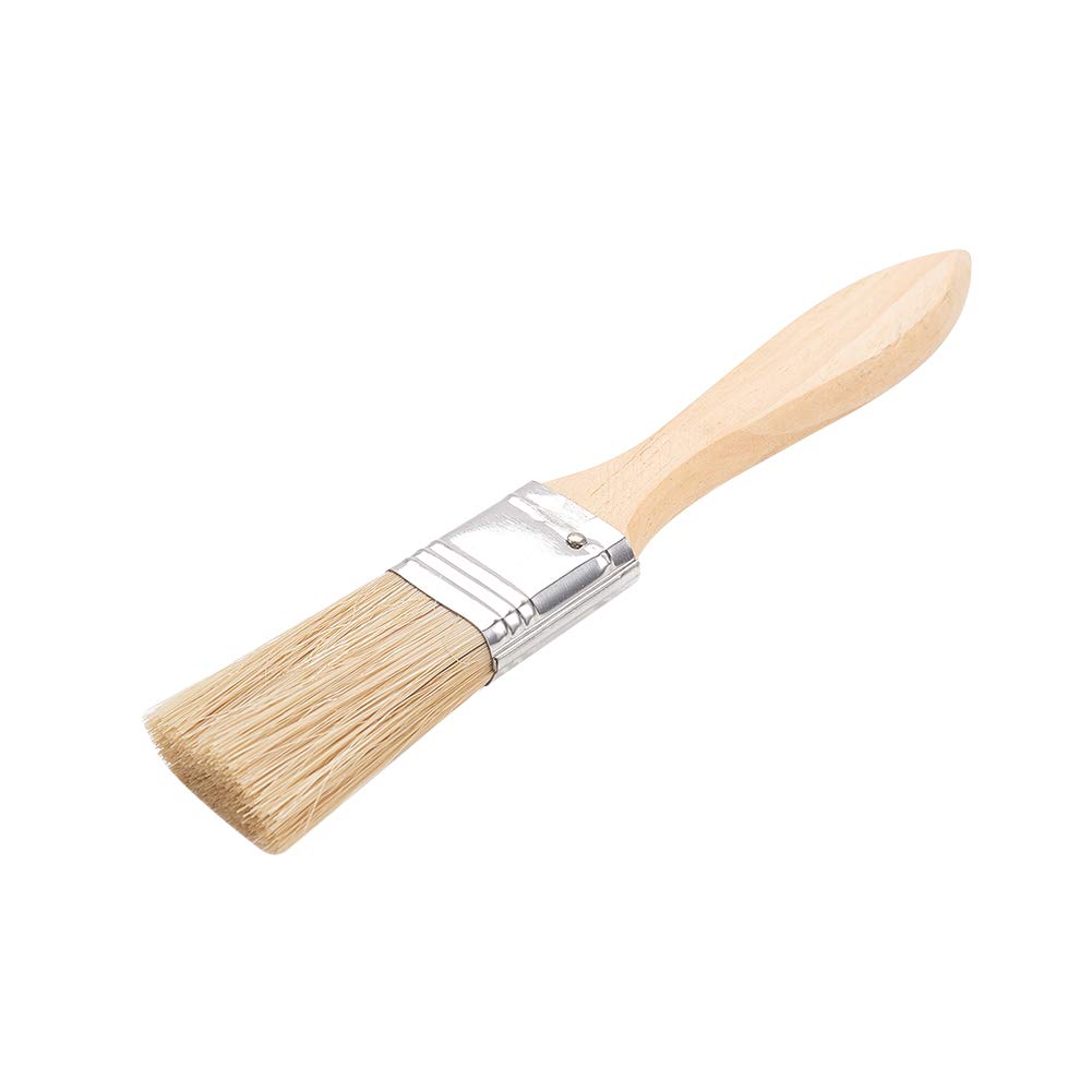 Utoolmart 175mm Paint Brush - Natural Pig Hair Bristles with Treated Wood Handle for Walls, Trim, Furniture & Home Painting - Professional Quality Artist & DIY Painting Tool (1 Piece) - Perfect for Interior Walls, Woodwork, Cabinets & Craft Projects