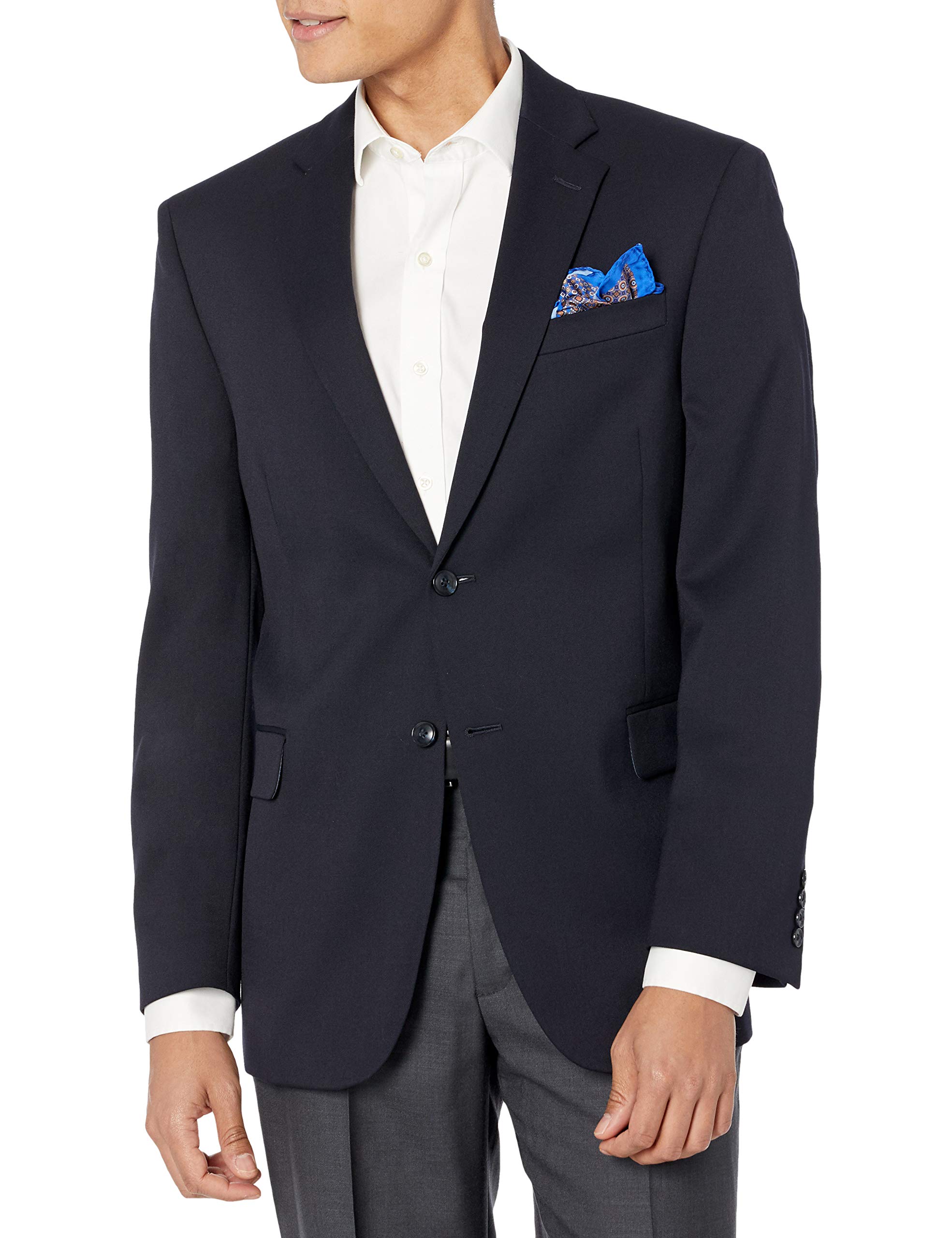 Men's Performance Wrinkle-Resistant Blazer - Lightweight Travel & Business Suit Jacket for Office, Weddings & Formal Events