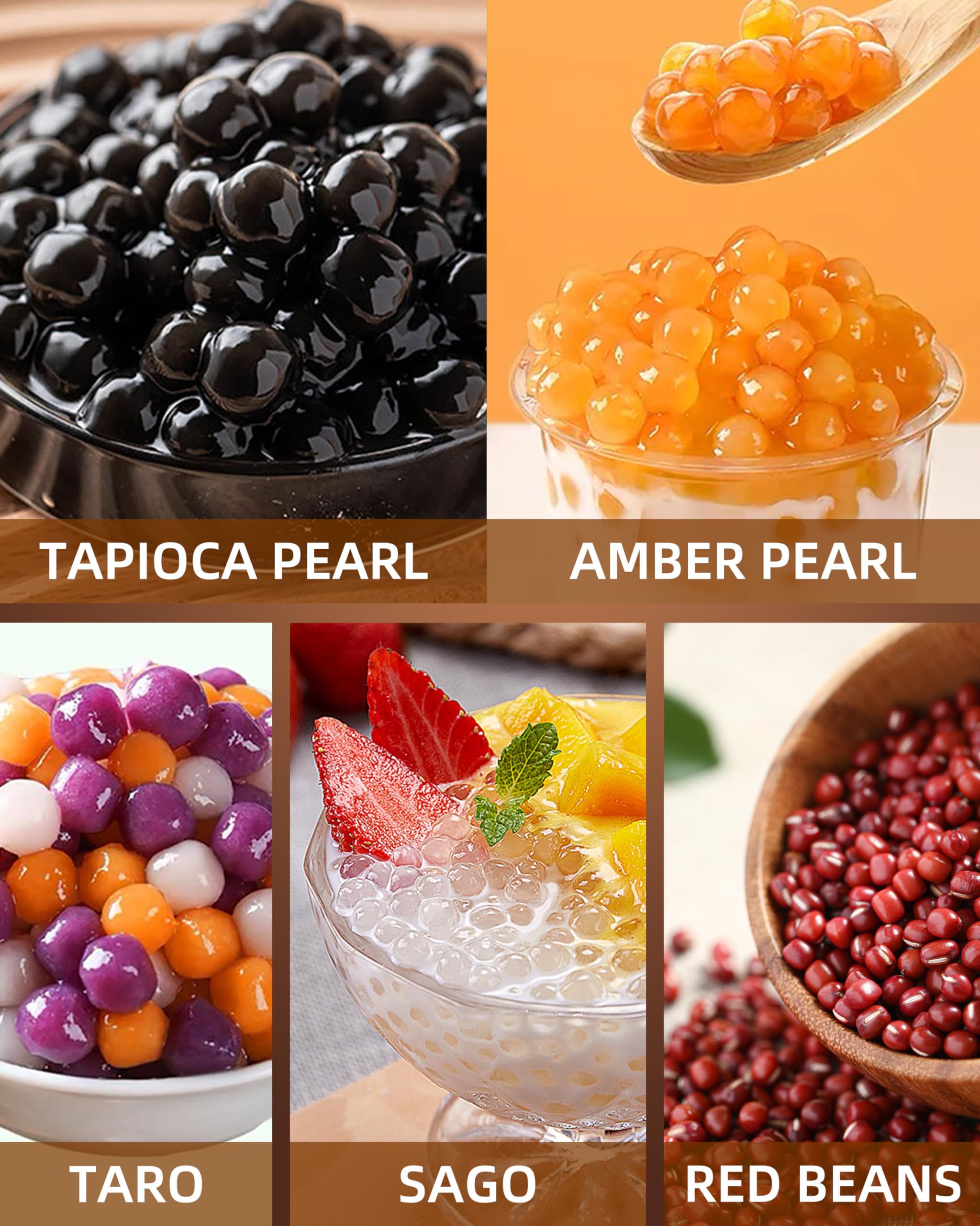 Commercial Boba Cooker Machine - 5.5L Automatic Tapioca Pearl Maker for Bubble Tea, Milk Tea, Dessert Shops, Restaurants & Bars | Perfect for High-Volume Boba Production in Tea Stores, Cafes and Lounge Bars