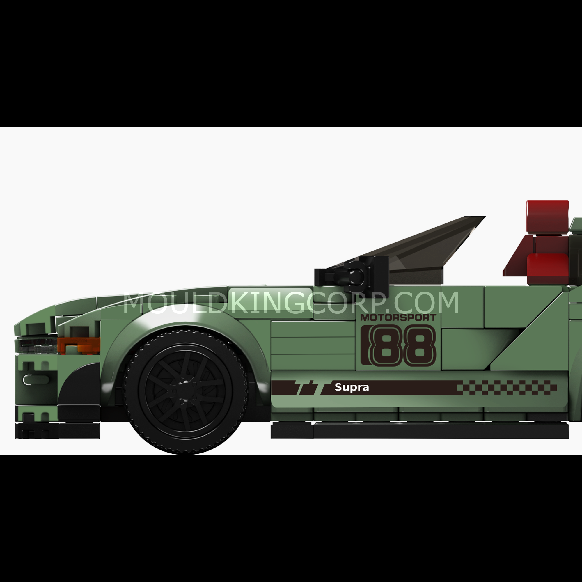 Mould King 27046 Supra Convertible Car Model Building Set - 348 PCS DIY Toy Car Kit for Adults & Kids | STEM Educational Toy for Creative Play & Car Enthusiasts | Perfect for Birthday Gifts & Home Decoration