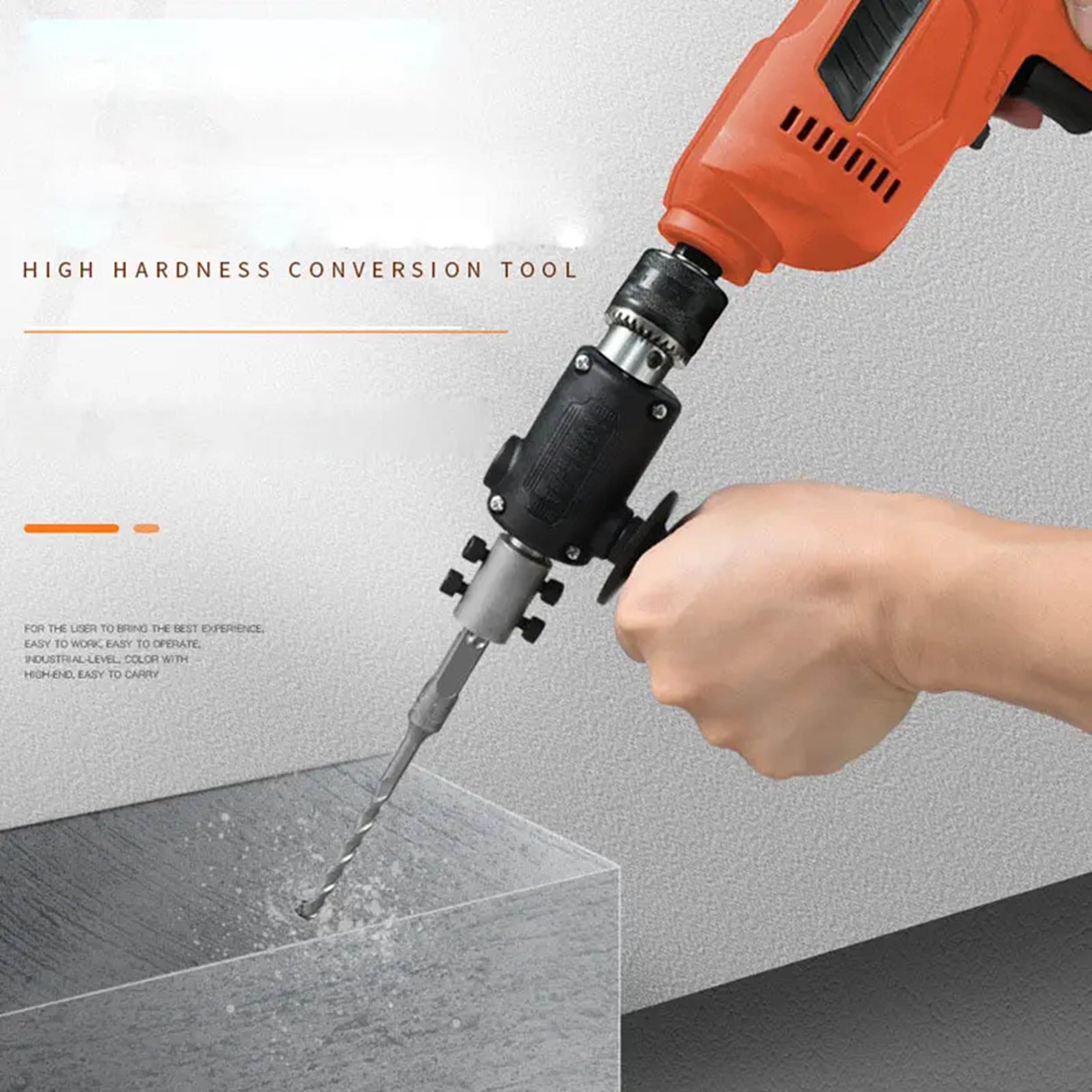 RetLeen Electric Drill to Hammer Converter Kit - Multifunctional Impact Drill Adapter for DIY, Construction & Home Improvement Projects | Perfect for Drilling, Screwing & Masonry Work