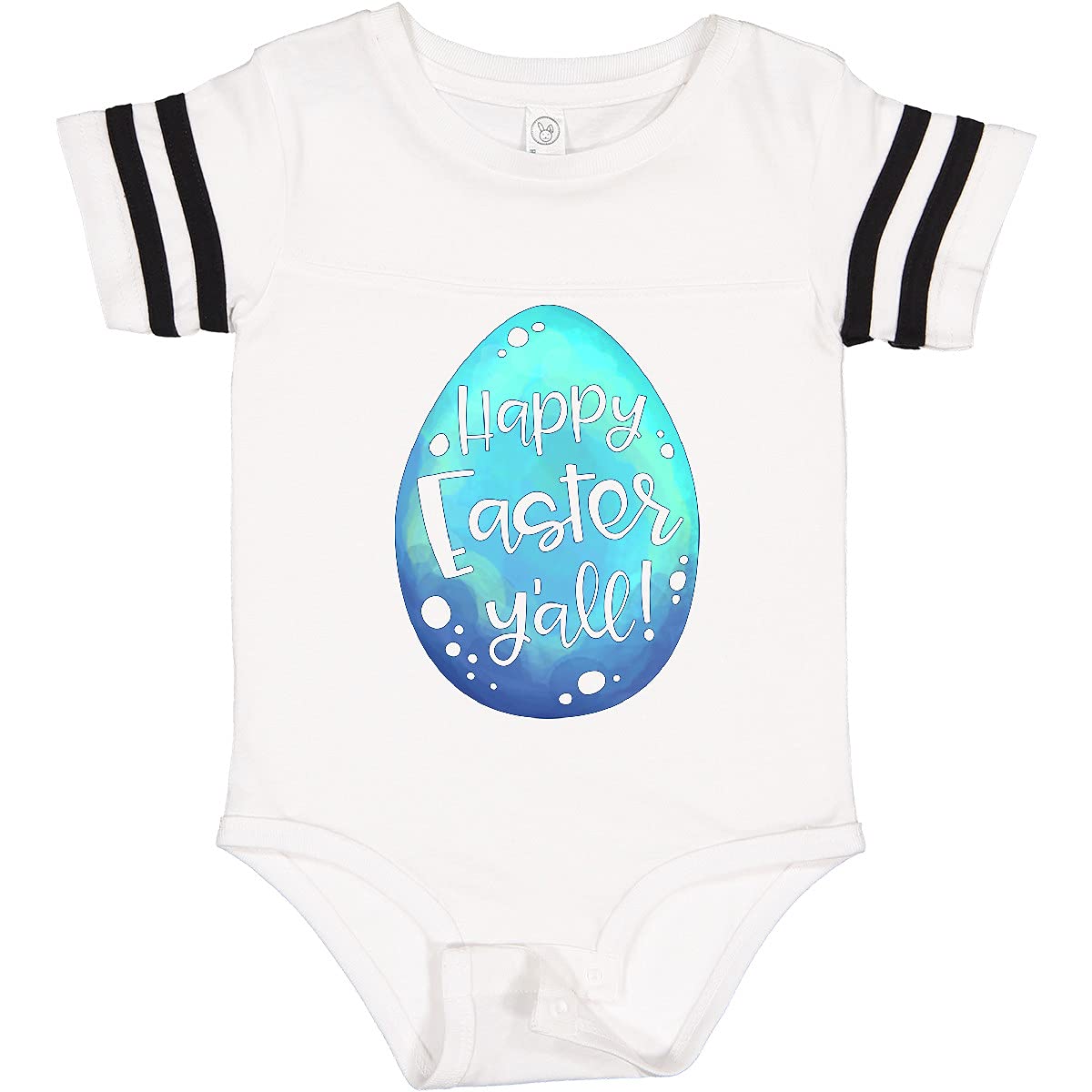Inktastic Happy Easter Y'all Blue Easter Egg Baby Bodysuit - Soft Cotton Cute Easter Outfit for Infants & Toddlers - Perfect for Easter Photos, Family Gatherings & Spring Celebrations