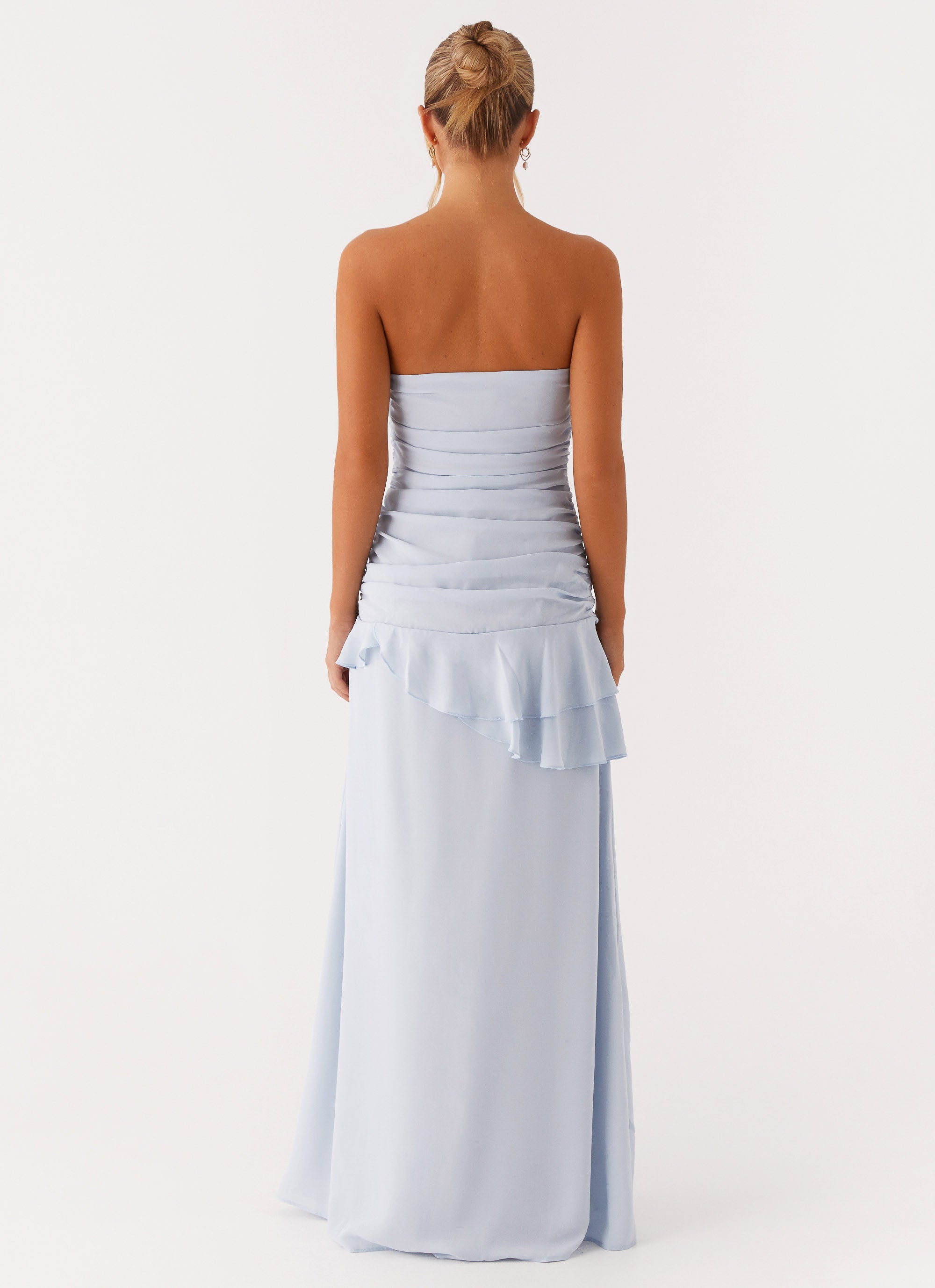 Elegant Blue Maxi Dress for Women | Flowy Summer Beach Dress | Perfect for Vacations, Weddings & Casual Outings