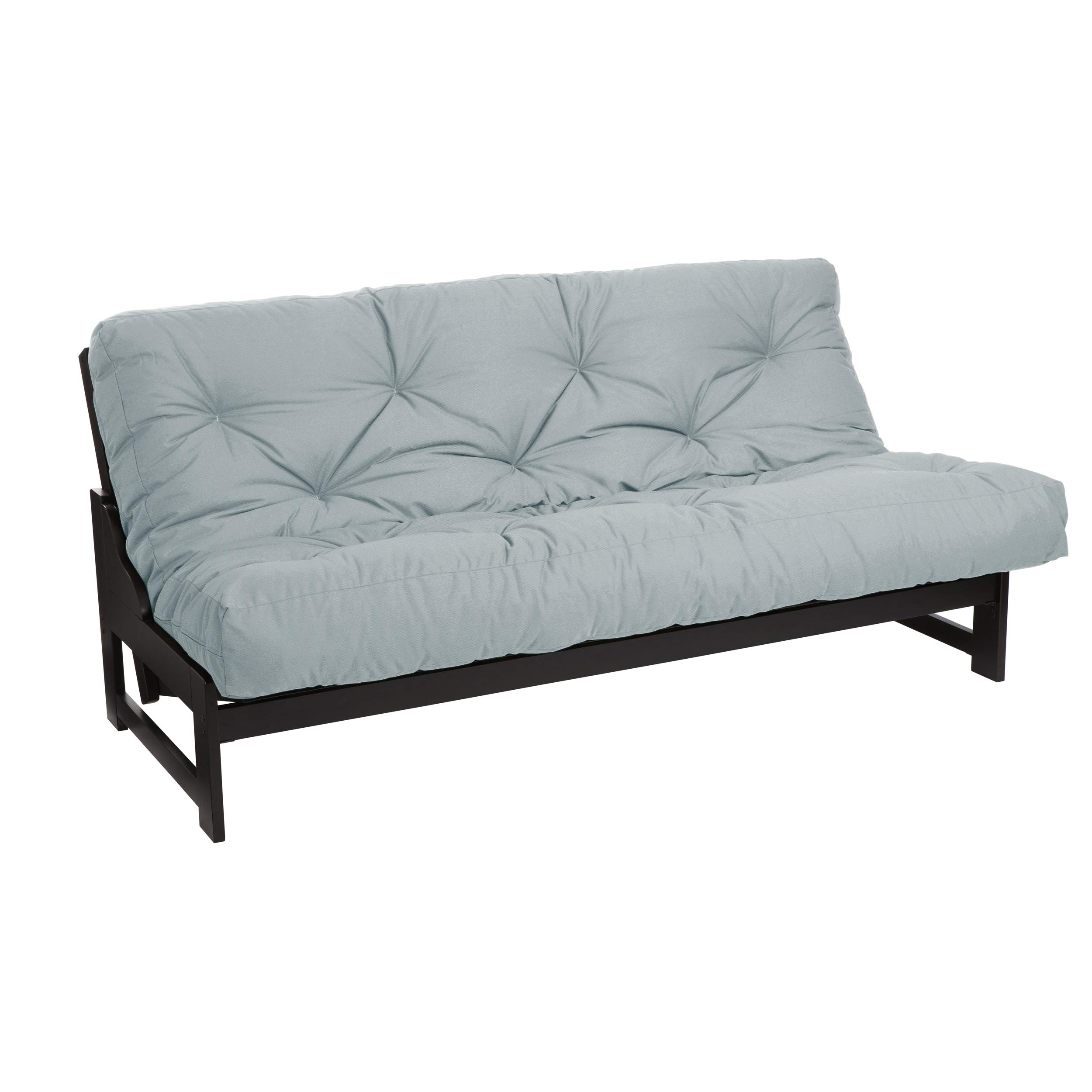 Trupedic x Mozaic 10 Inch Full Size Dual Gel Futon Mattress - Cooling Comfort for Kids & Guests - Basic Silver & Multiple Colors - Perfect for Dorms, Apartments & Small Spaces (Frame Not Included)