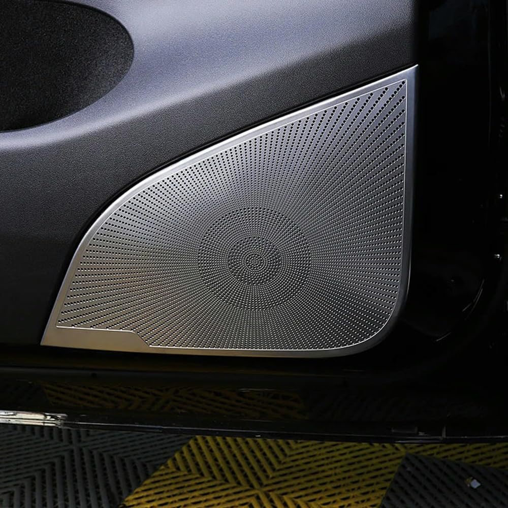 Tesla Model Y 2021-2024 Car Speaker Cover Trim - Premium Door Speaker Cover Sticker for Enhanced Sound & Interior Protection | Perfect for Car Audio Upgrades & Interior Customization