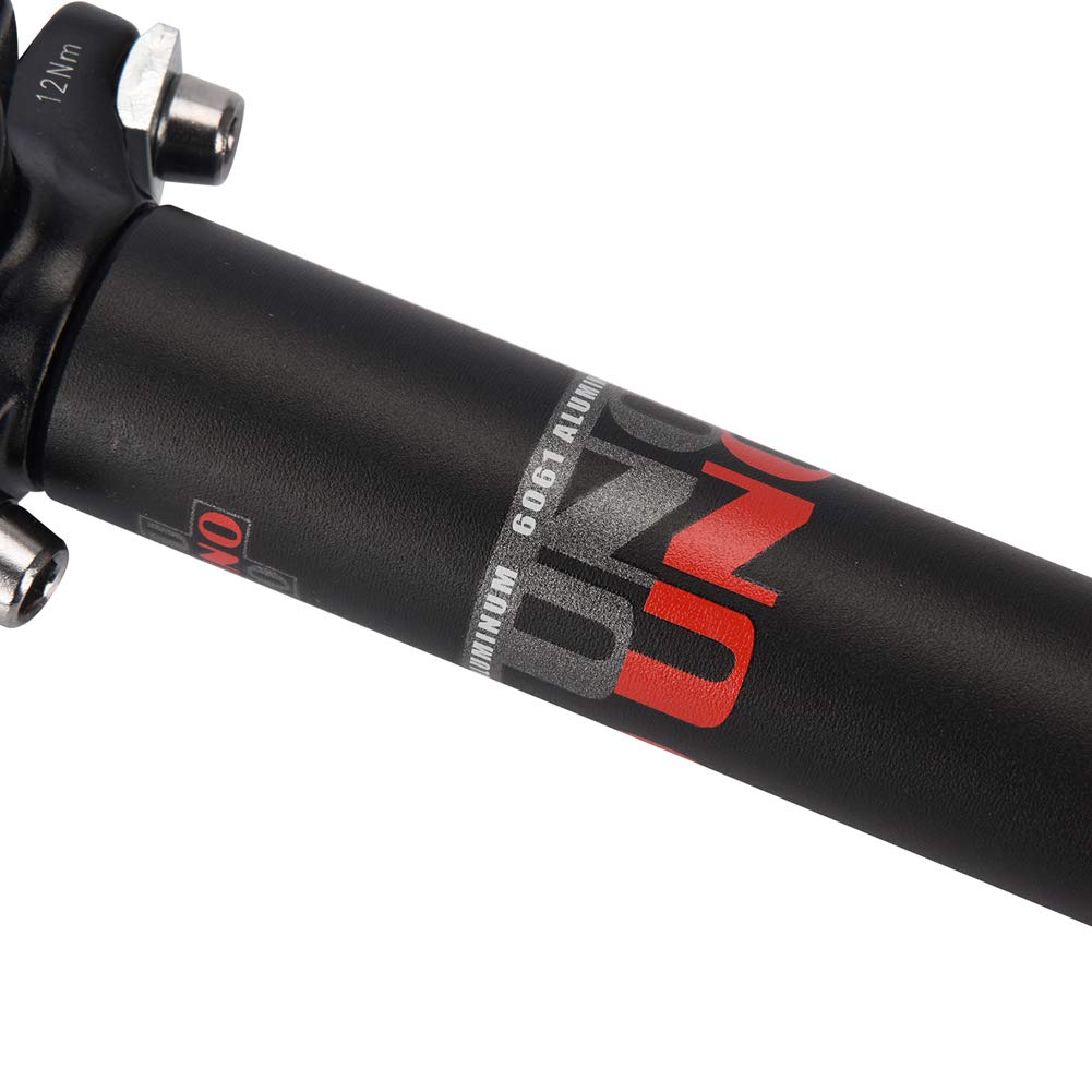 FOMTOR 31.6x400mm Adjustable Bicycle Seatpost - Lightweight MTB/Road Bike Seat Post for Mountain, Folding & BMX Bikes | Perfect for Commuting, Trail Riding & Urban Cycling
