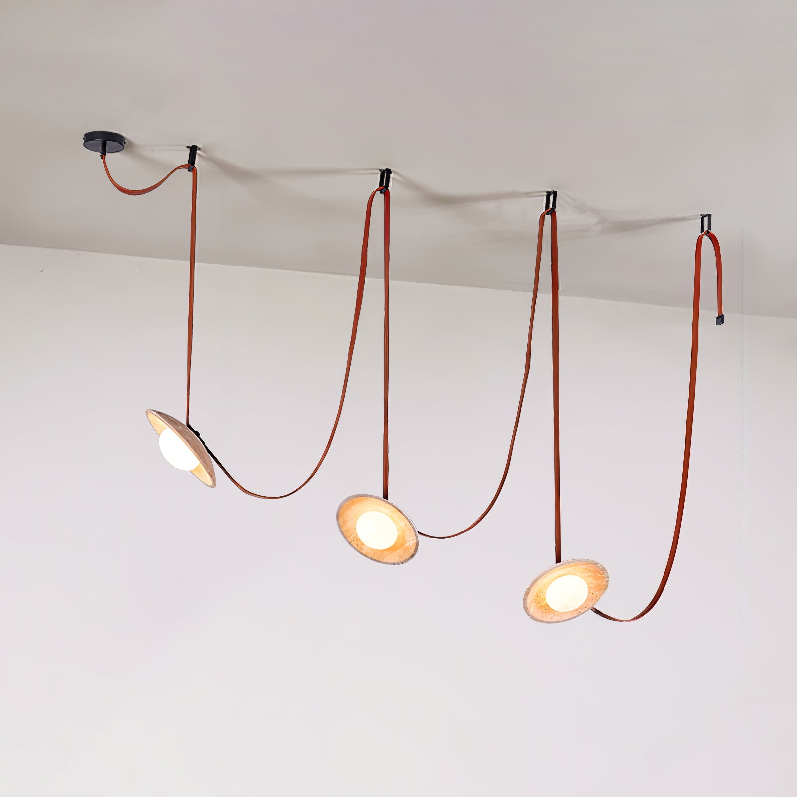 Lasso Stone Pendant Light - Modern Farmhouse Ceiling Lighting Fixture for Kitchen Island, Dining Room, and Bedroom Decor