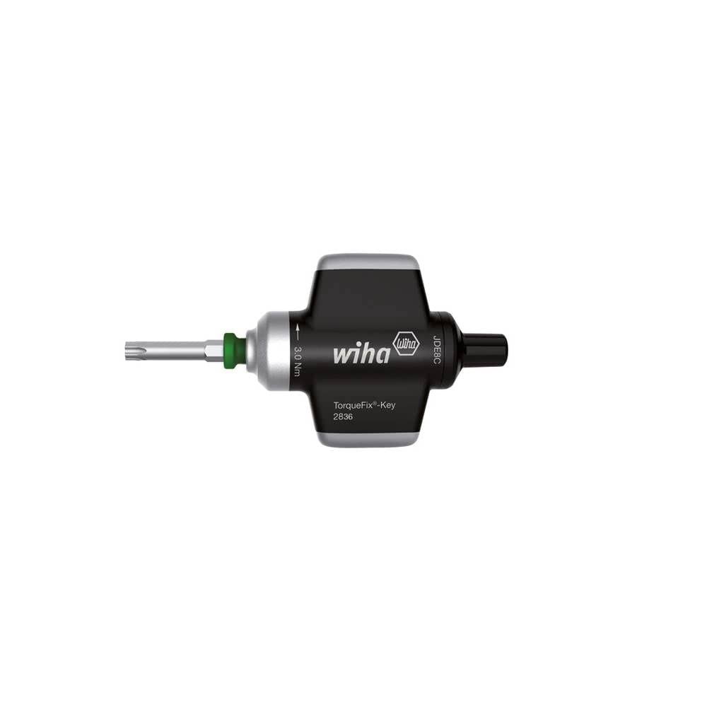 Wiha TorqueFix® Precision Torque Screwdriver with Key Handle - 4.0 Nm, 4 mm Fixed Preset Torque Limiter (Model 38622) - Audible Click Signal for Controlled Fastening | Ideal for Electronics Repair, Automotive Maintenance & Precision Assembly Work