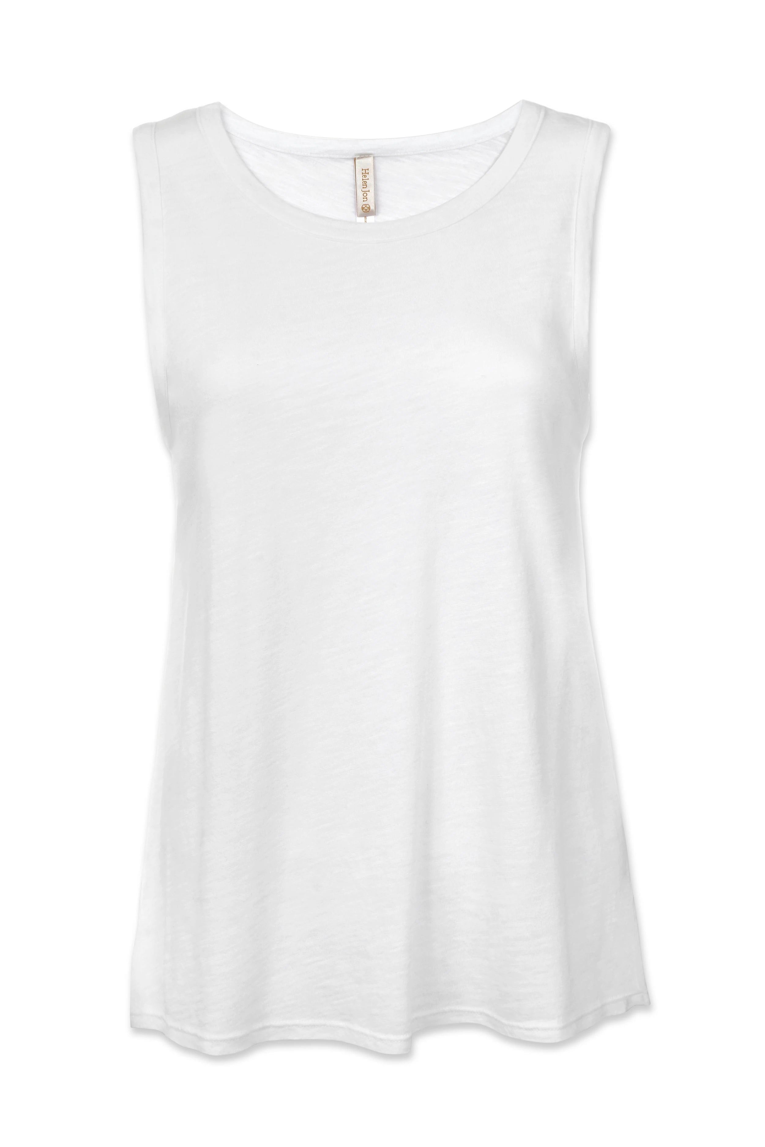 Classic White Tank Top for Women - Comfortable Cotton Basic Tee - Perfect for Casual Wear, Layering & Summer Outfits