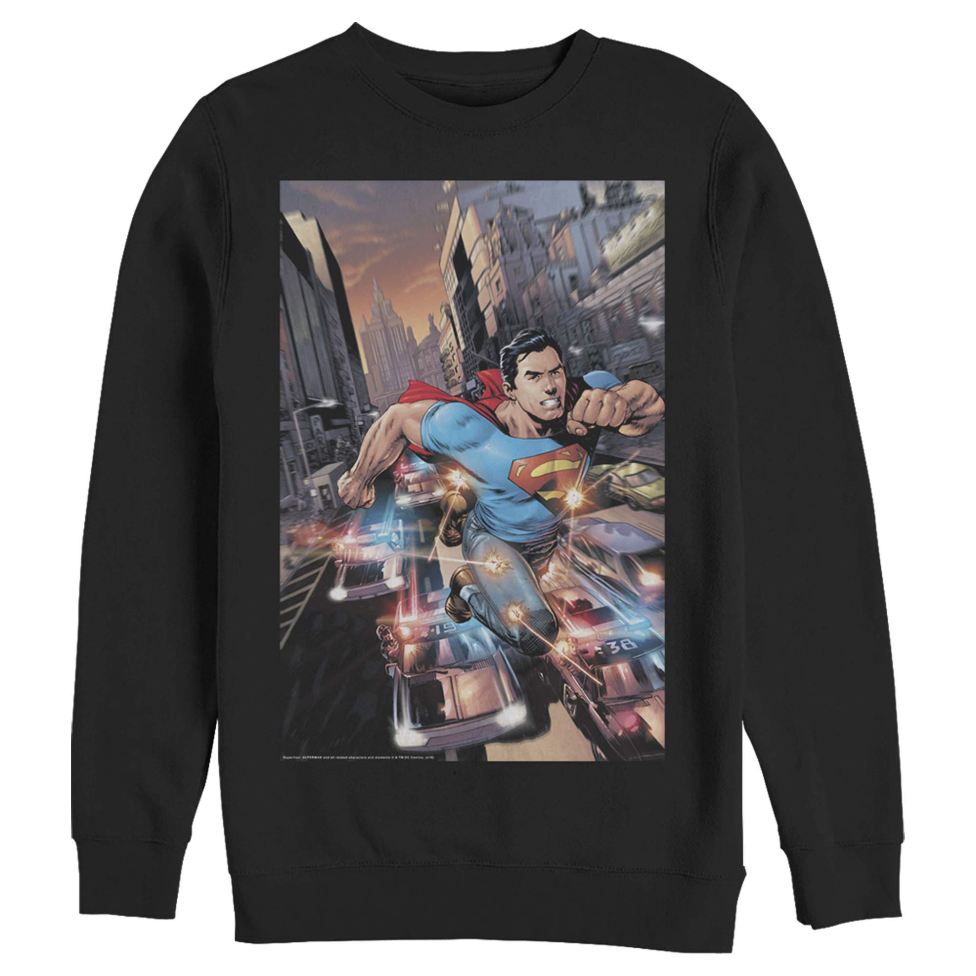 Men's Superman Glimmer Sweatshirt - Hidden Hero Design for Casual Wear