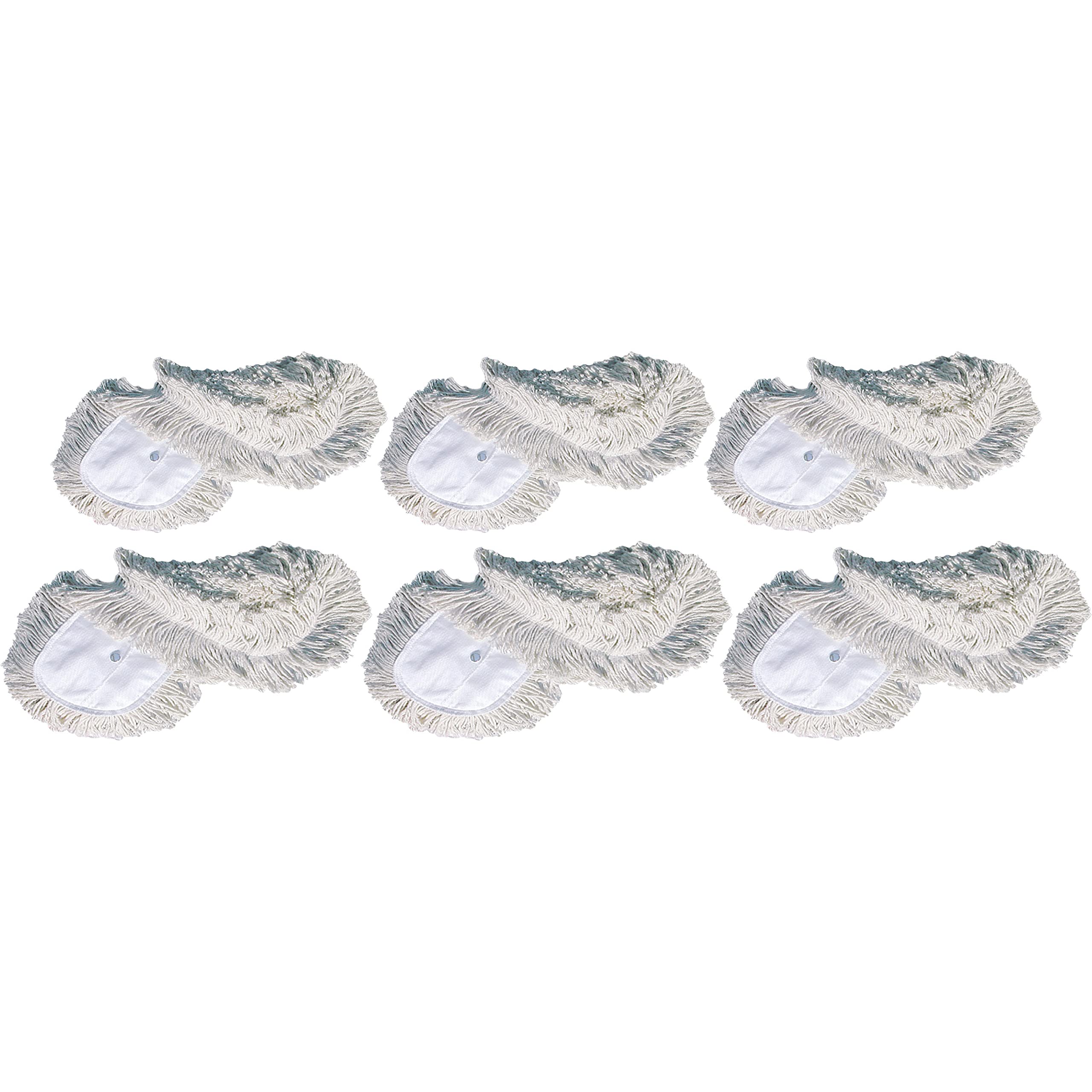 Genuine Joe Dust Mop Head Refill - 60 Inch Replacement Mop Pads (Pack of 6) | Heavy-Duty Floor Cleaning for Commercial & Home Use