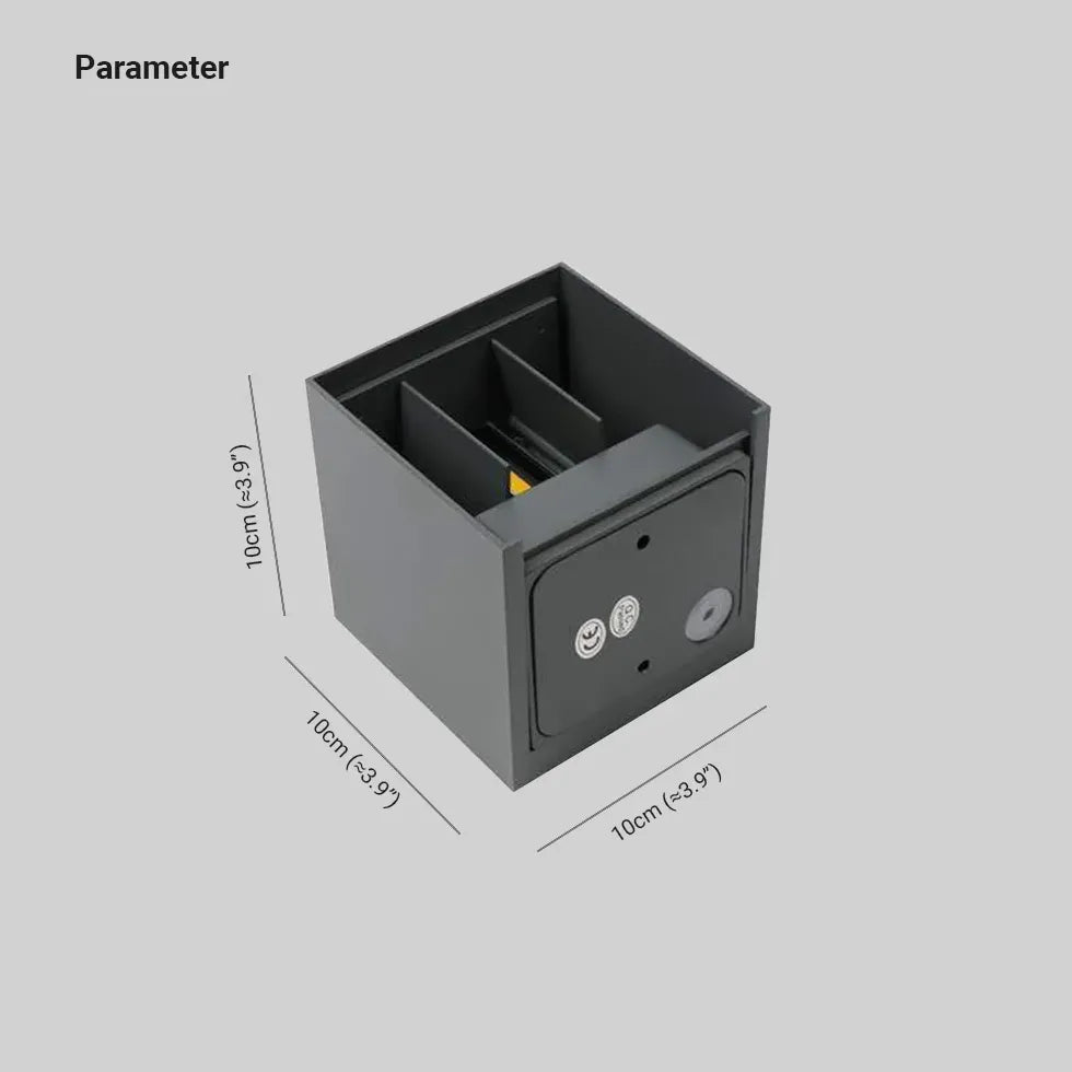 Waterproof Outdoor Square LED Up and Down Wall Lights - Modern Exterior Lighting for Patio, Garden, Deck, and Facade