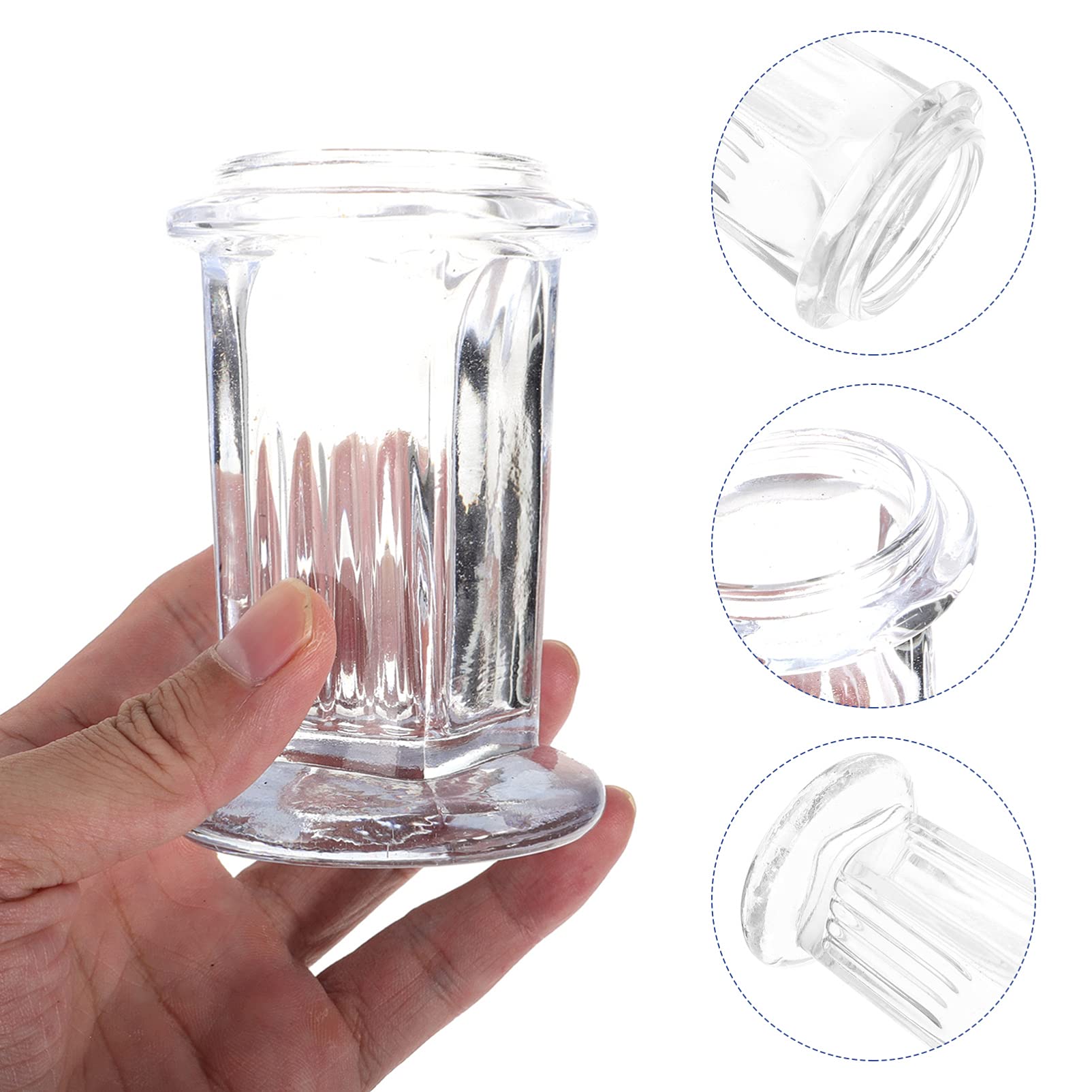 Premium Clear Glass Staining Jars with Lids - 1pc Lab Coplin Jars, Glass Containers & Canisters for Science Experiments, Art Projects & Chemical Storage | Ideal for Laboratories, DIY Crafts & Home Organization