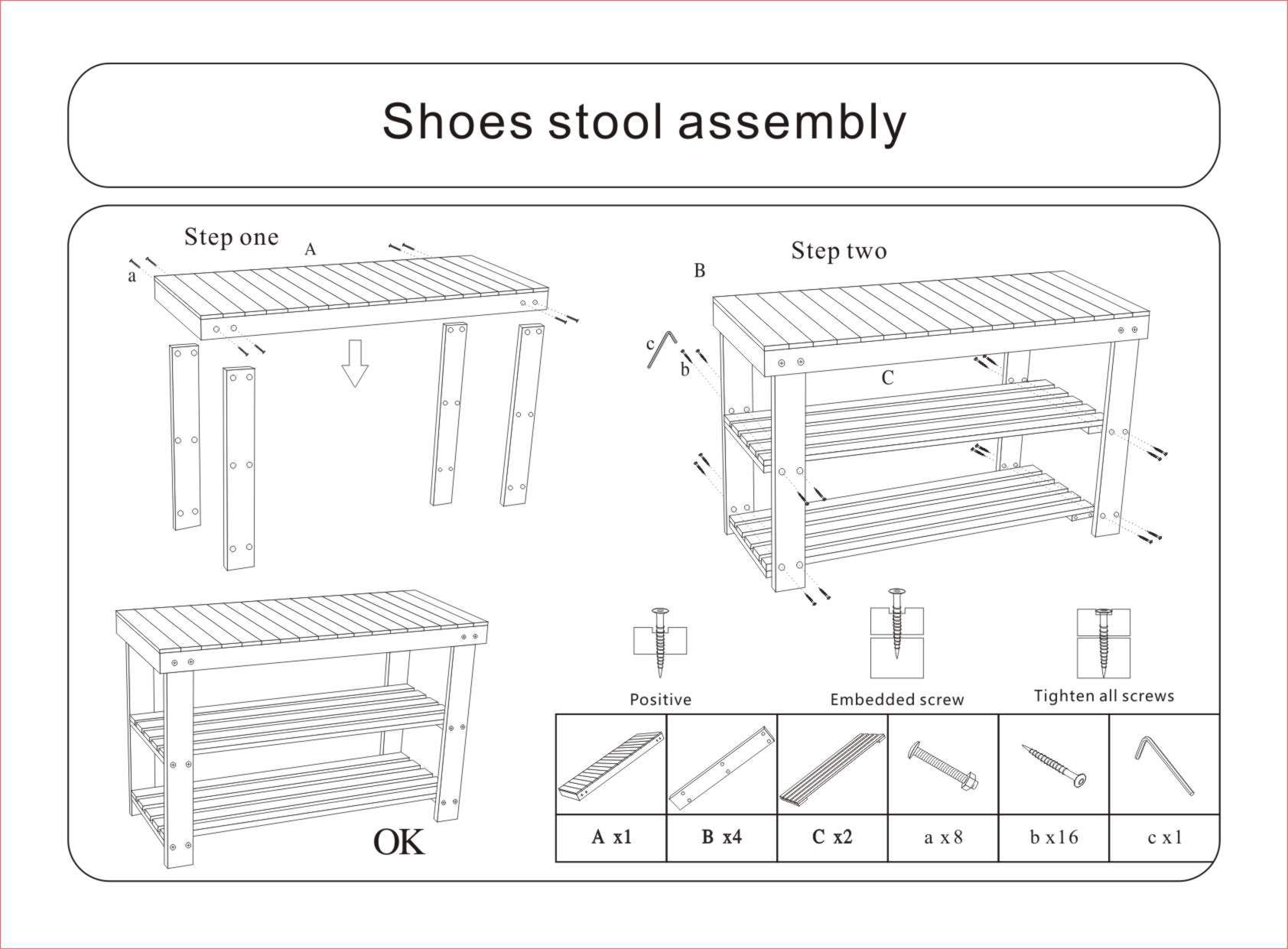 3-Tier Bamboo Shoe Rack Bench with Strip Pattern - Entryway Shoe Organizer & Storage Shelf for Hallway, Bathroom, Living Room & Corridor - Space-Saving Natural Wood Shoe Storage Solution for Small Apartments and Closet Organization