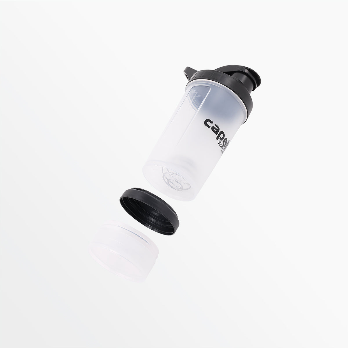 16oz Shaker Bottle with Bottom Storage Container - Perfect for Protein Shakes, Gym Workouts & On-the-Go Nutrition