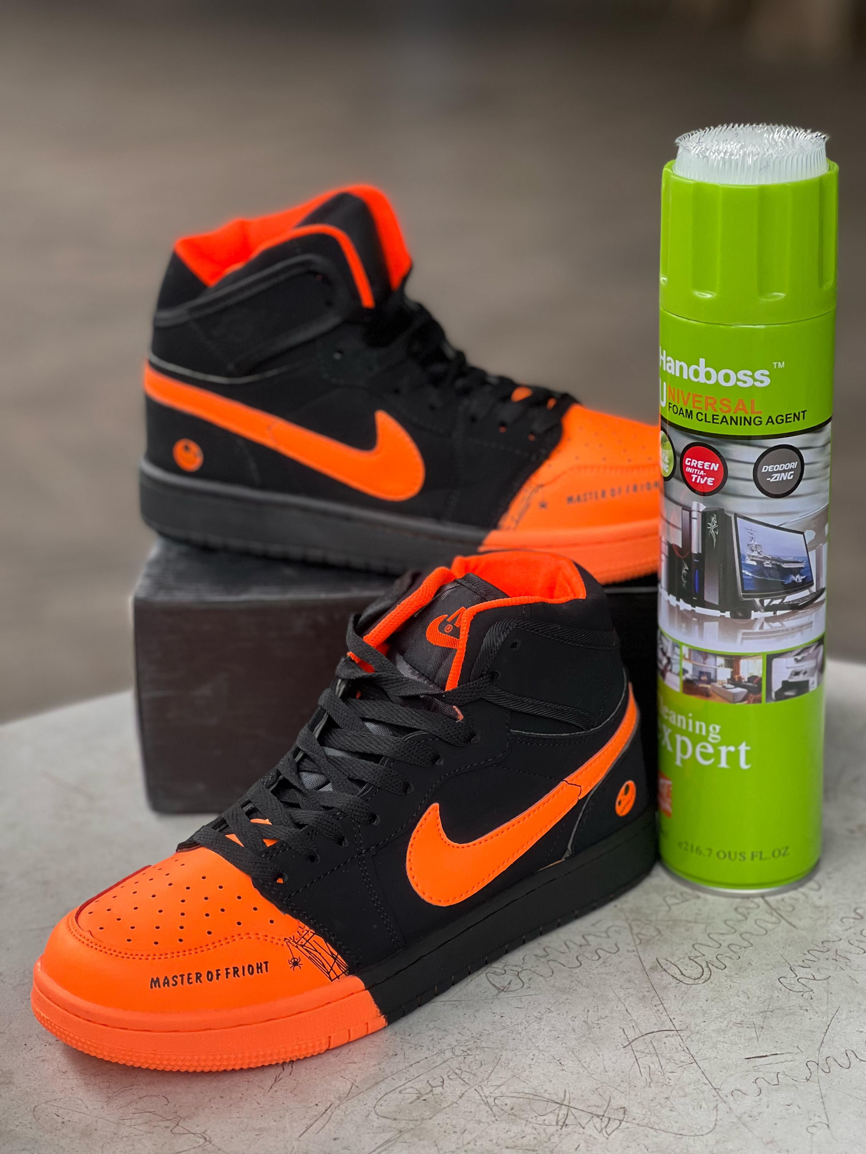 Nike Air Jordan 1 Retro High OG Sneakers for Men - Black/Orange Colorway - Basketball Shoes for Streetwear & Casual Outfits