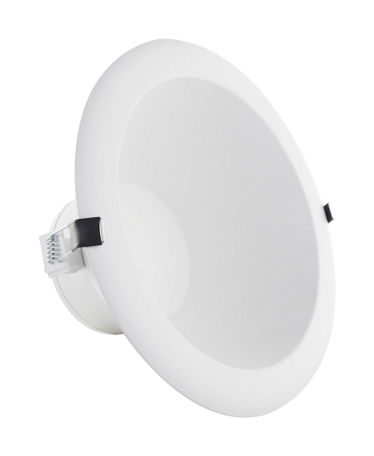 8 Inch Commercial LED Downlight 2450 Lumens Adjustable Brightness 5 CCT Options White Finish 120-277V for Office Lighting and Retail Stores