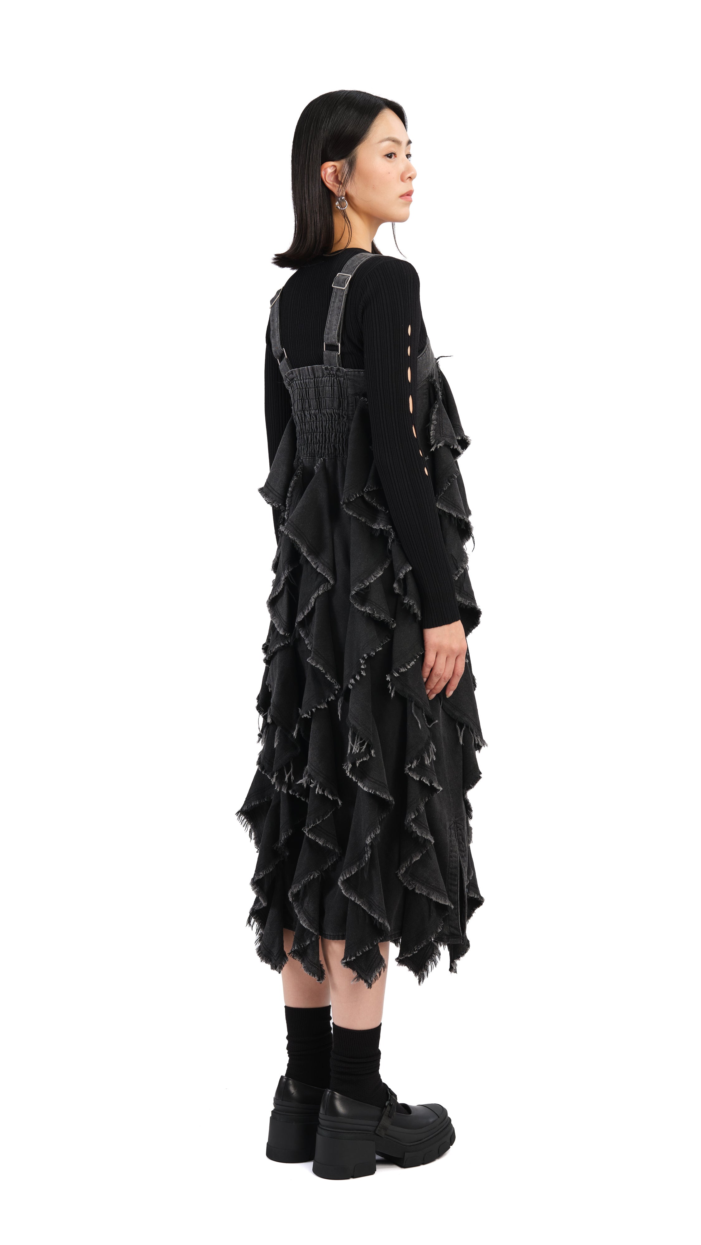 Stylish Ruffles Denim Dress for Women - Trendy Floral Embroidered Casual Summer Dress - Perfect for Brunch, Date Night & Vacation Outfits