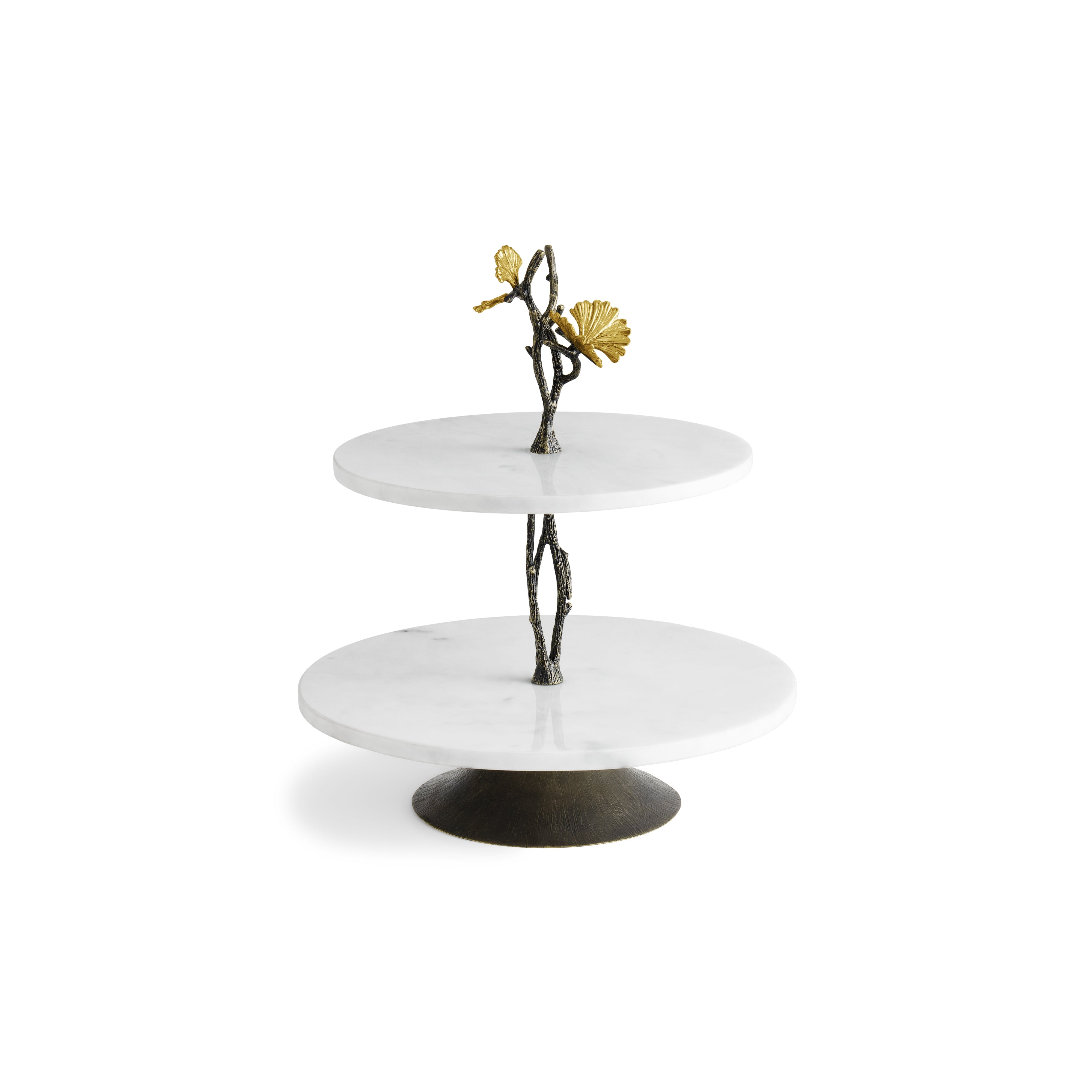 Butterfly Ginkgo Small Marble Etagere Shelf - Elegant Display Stand for Home Decor, Jewelry & Collectibles - Perfect for Living Room, Bedroom or Office Organization