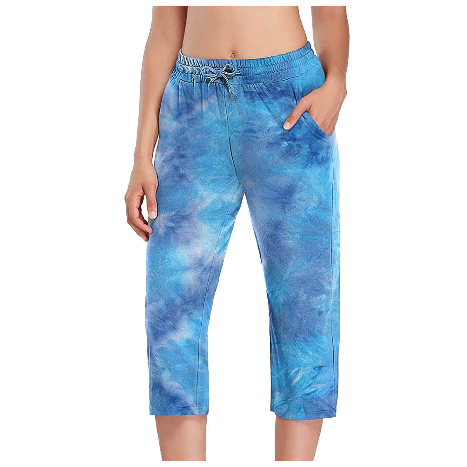 Women's Loose Wide Leg Sweatpants - Solid Color Workwear Pants with Unique Pockets | Straight Cut Cotton Linen Casual Trousers for Lounge, Yoga & Everyday Wear