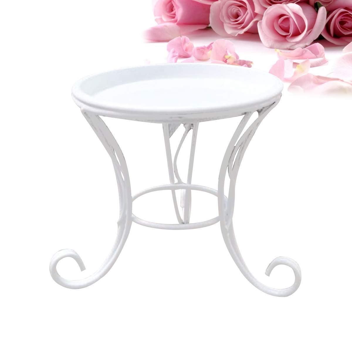 Iron Plant Stand for Indoor & Outdoor Use - Heavy Duty Pot Stand Holder for Potted Plants, Flowers, Herbs - Perfect for Patio, Garden, Balcony, Living Room Decor