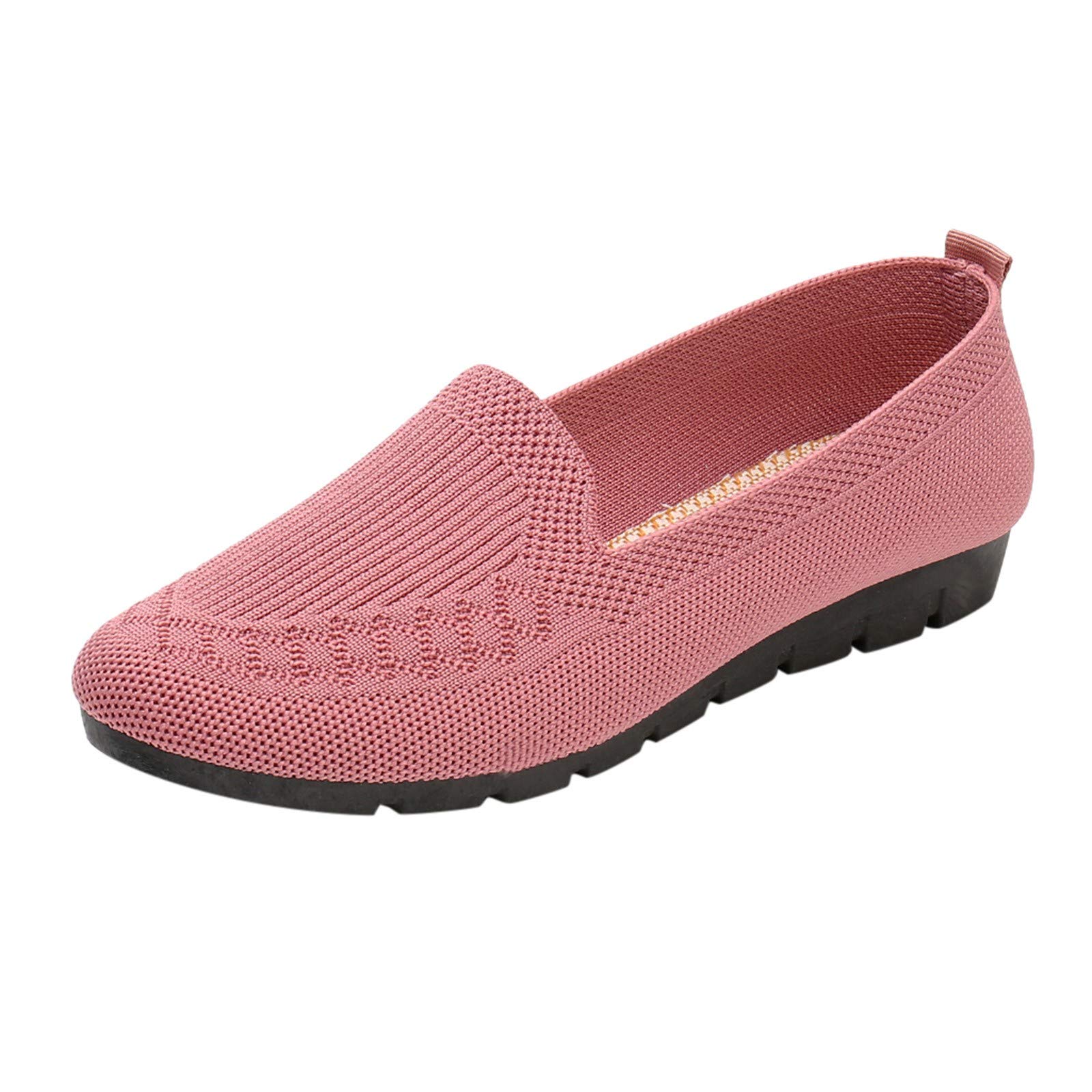 Breathable Mesh Round Toe Slip-On Wedge Sandals for Women - Navy Blue Dressy Casual Shoes | Perfect for Summer Outings, Beach Walks & Office Wear