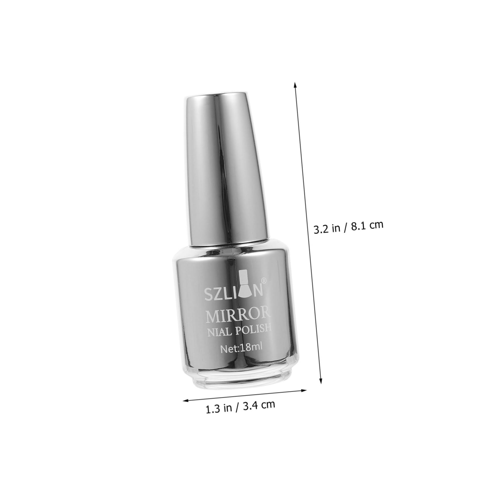Beaupretty Mirror Nail Polish - Metallic Silver Gel Nail Art Polish for Women | Long-Lasting Shine, Salon-Quality Manicure & Pedicure | Perfect for Parties, Weddings, Special Occasions & Nail Art Designs