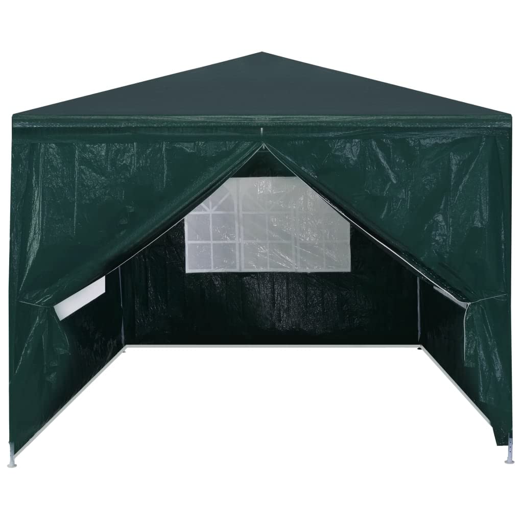 CHARMMA 10x10 Heavy Duty Party Tent - Large Outdoor Pop Up Canopy for Weddings, Backyard Events & Fiestas | Waterproof Green Shelter for Camping, Picnics & Outdoor Gatherings