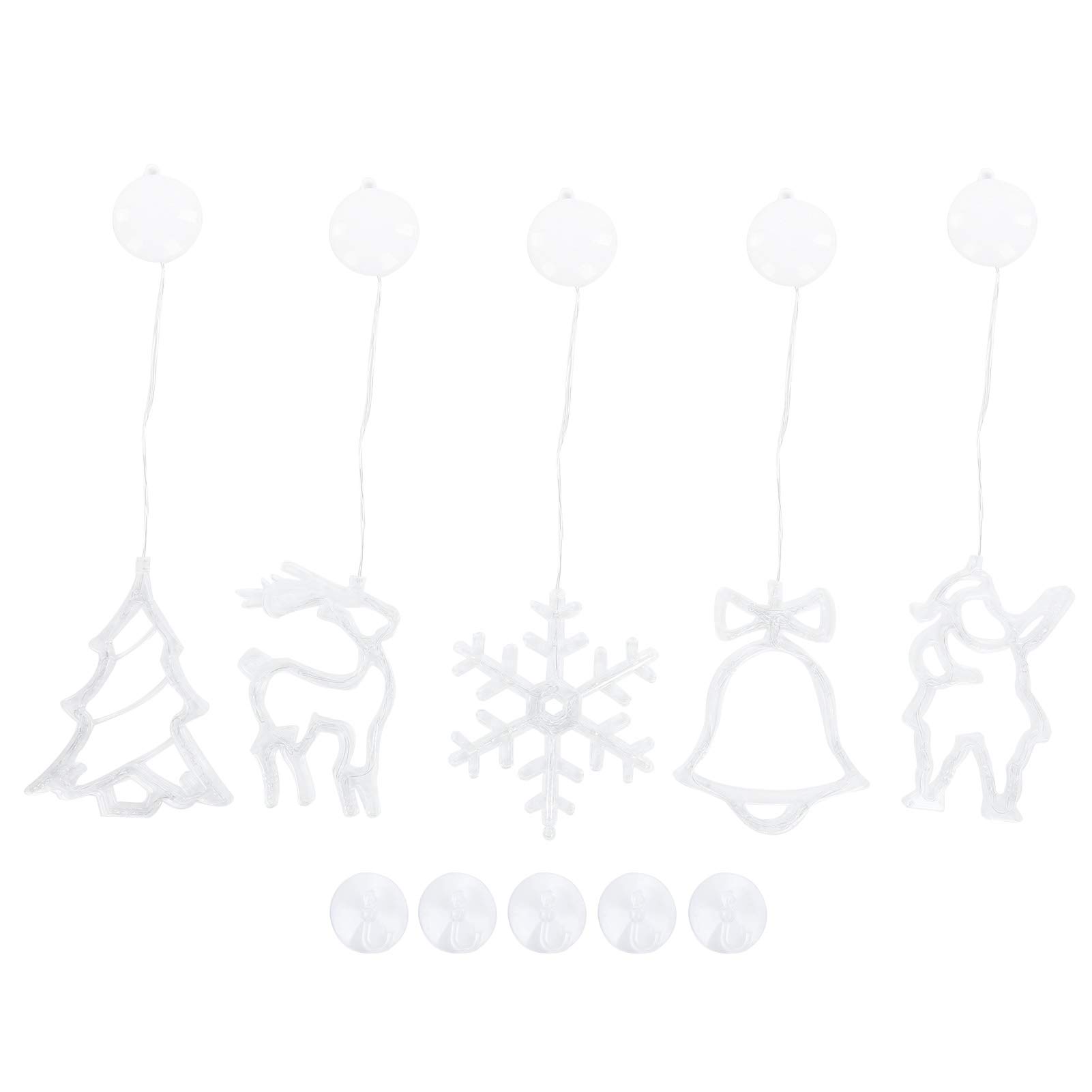 Alinory Christmas String Lights - 5Pcs Fairy Lights Set for Indoor & Outdoor Holiday Decorations - Perfect for Christmas Trees, Parties, Home and Garden Decoration