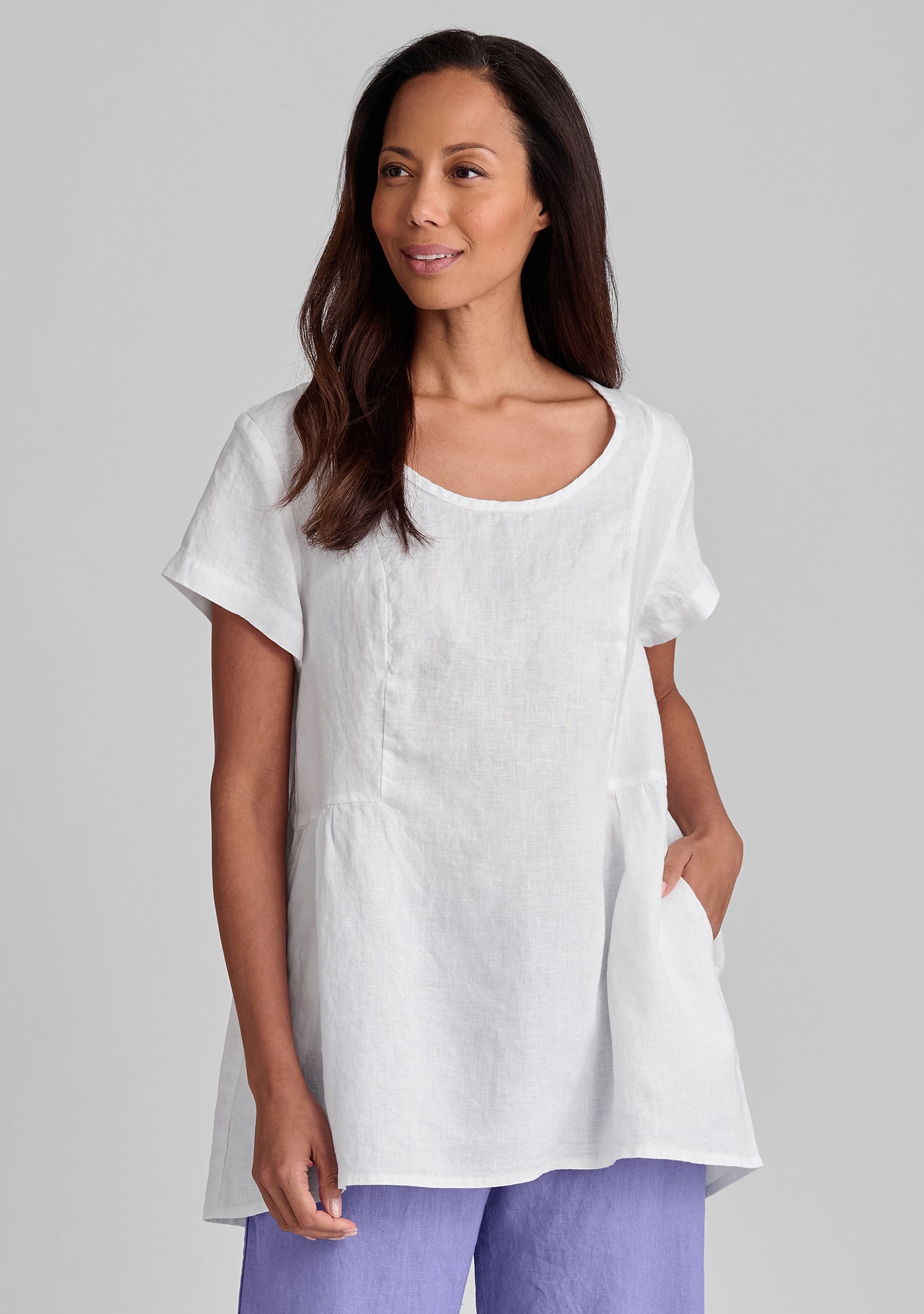 SS Play In It Linen T-Shirt - Soft & Breathable Linen Shirt for Women & Men | Perfect for Casual Wear, Summer Outfits & Beach Vacations