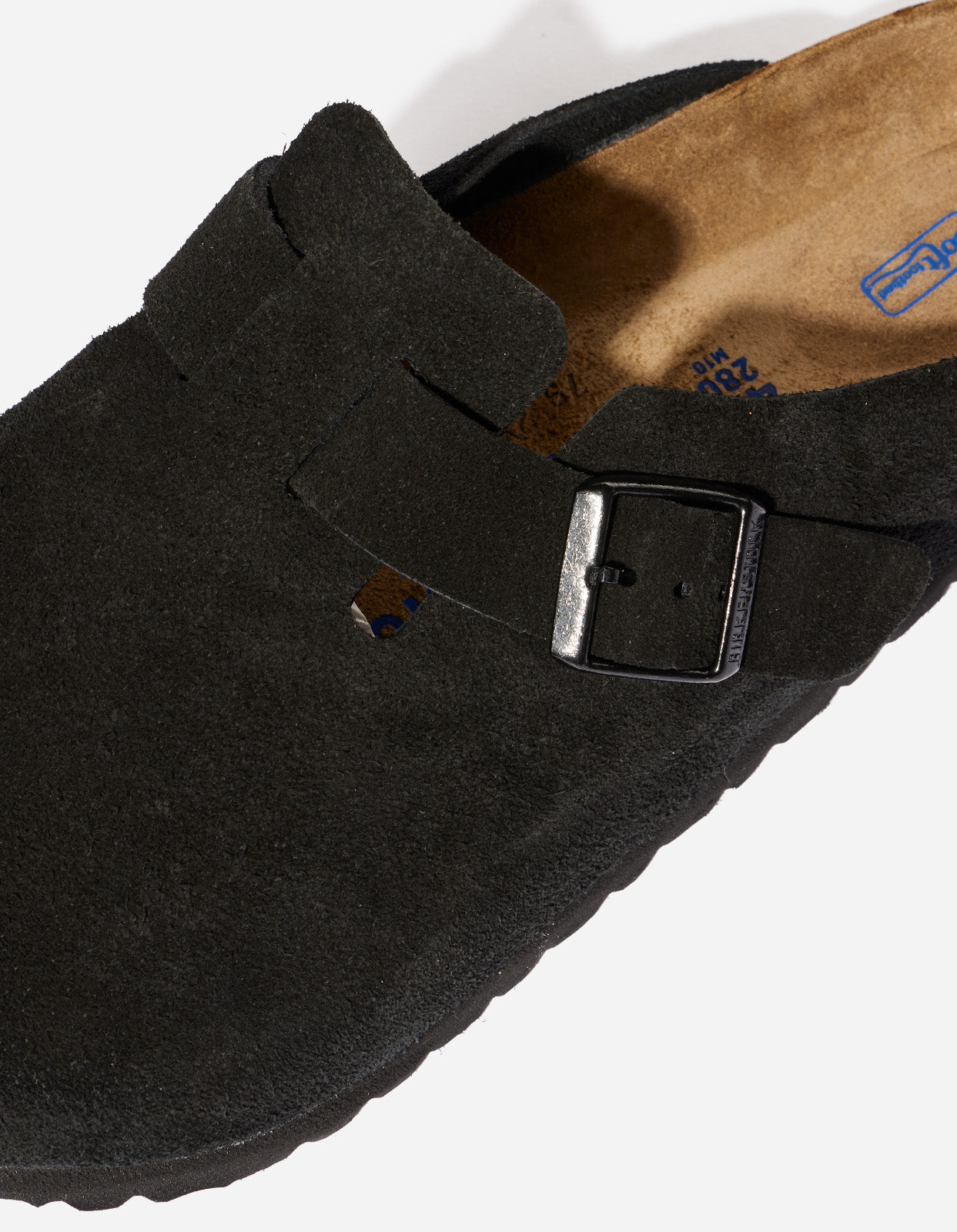 Birkenstock Boston SFB Suede Black Clogs for Men & Women | Comfortable Slip-On Shoes for Home, Office & Casual Wear
