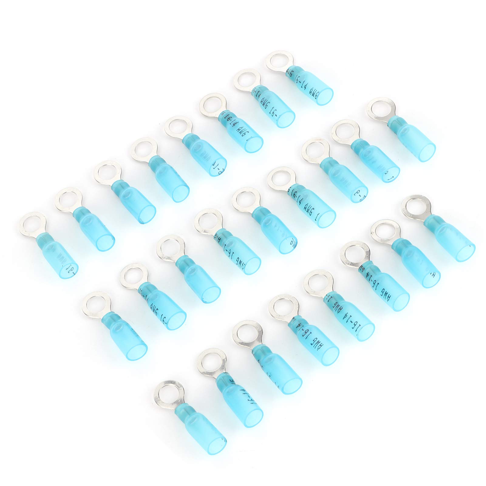 Heat Shrink Wire Connectors 25pcs - 1/4 Inch Electrical Quick Wiring Tubing with High Conductivity for Automotive, Marine & Home Electrical Repairs