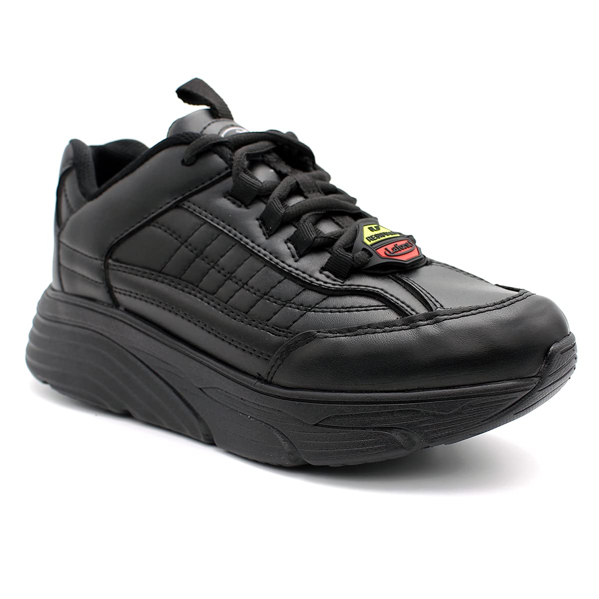 Laforst Women's Foley Xtreme Comfort Non-Slip Work Sneakers with Free Socks - Lightweight Slip Resistant Shoes for Nurses, Waitresses & Healthcare Workers