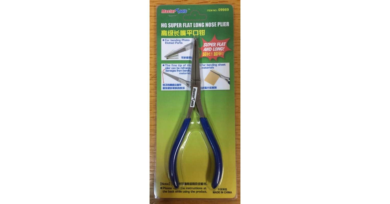 Master Tools HG Super Flat Long Nose Plier - Precision Model Building for Miniatures & Crafts