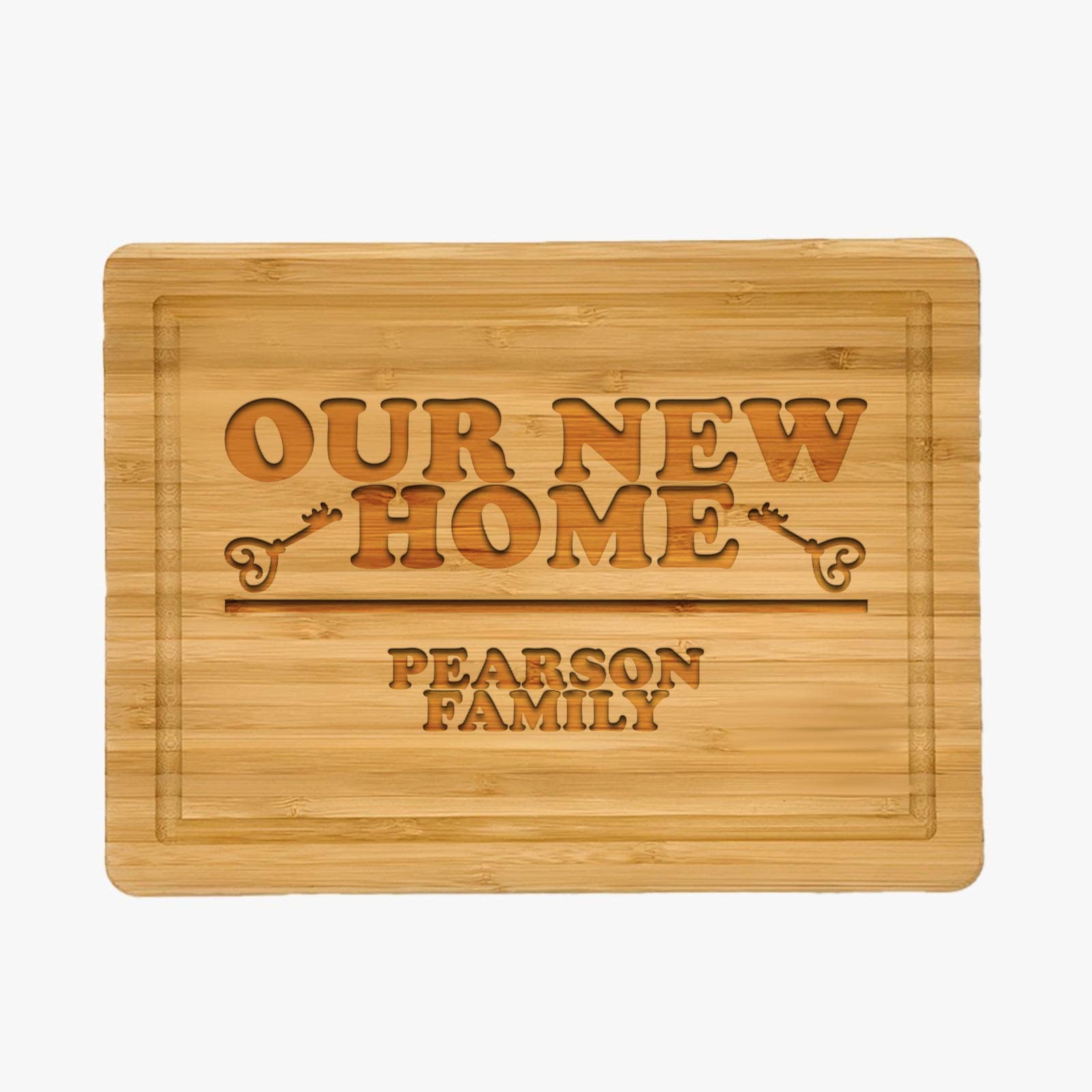 Personalized Our New Home Cutting Board - Custom Housewarming Gift for New Homeowners, First Home Buyers & Couples | Unique Anniversary Present | Perfect for Kitchen Decor & Housewarming Parties