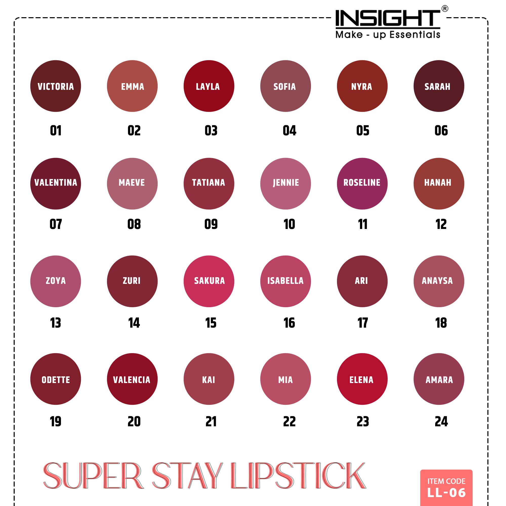 INSIGHT COSMETICS SUPER STAY LIPSTICK - Valentina Shade | Long Lasting Matte Liquid Lipstick | Waterproof & Transfer Proof | Perfect for Date Night, Parties & Everyday Wear