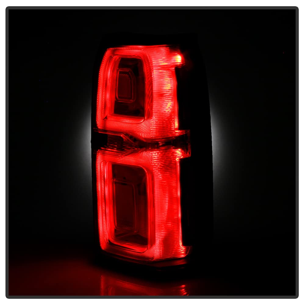 ACANII LED Tail Lights Brake Lamps Assembly Pair for 2015-2020 Chevy Tahoe Suburban - Clear Lens OE Style Replacement (Left+Right) - Enhance Safety & Style for Night Driving & Off-Road Adventures