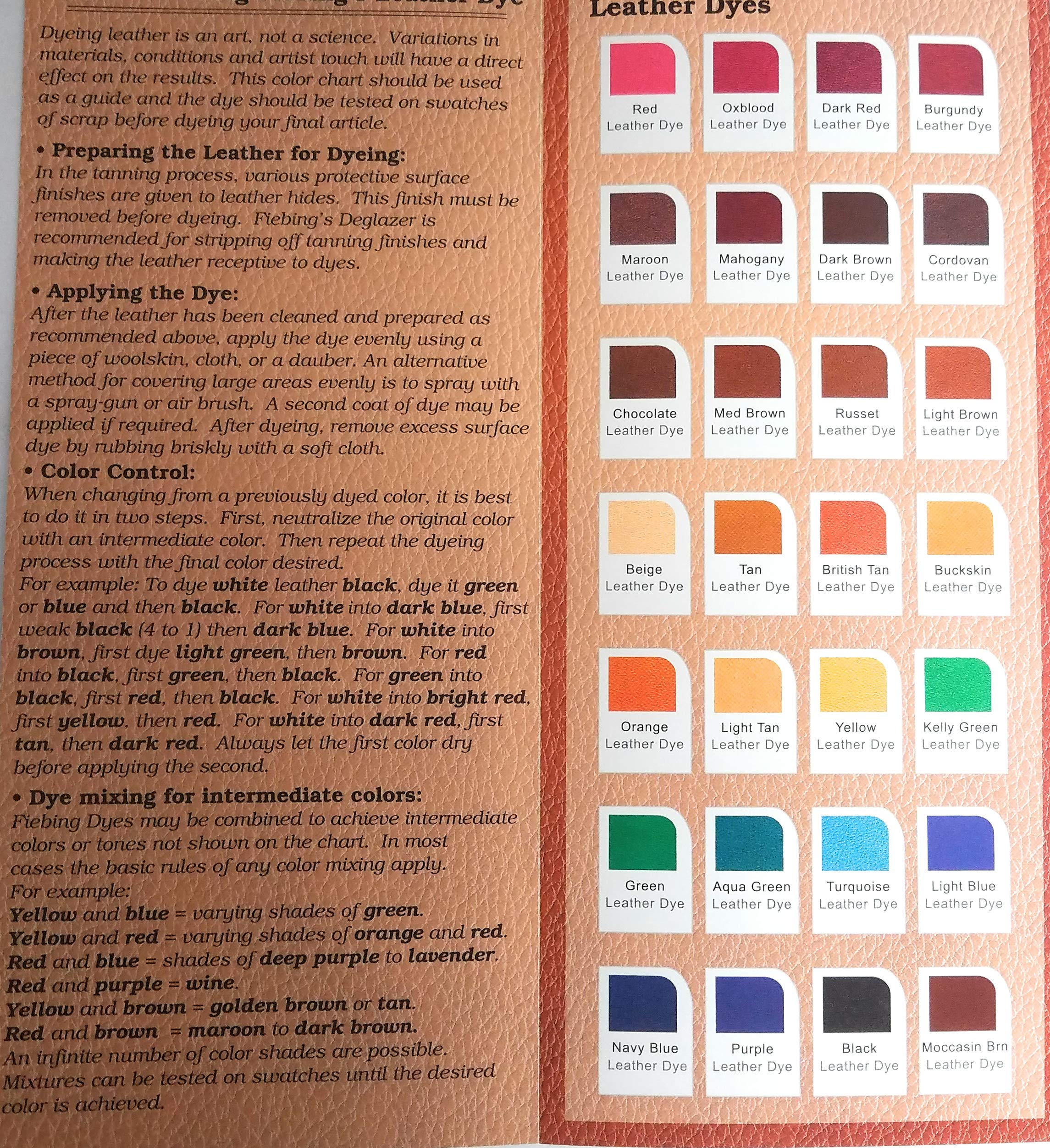 Fiebing's Leather Dye 4oz Variety Pack (28 Colors) - Premium Leather Coloring Kit for Shoes, Bags, Belts & DIY Crafts - Perfect for Leather Repair & Customization Projects