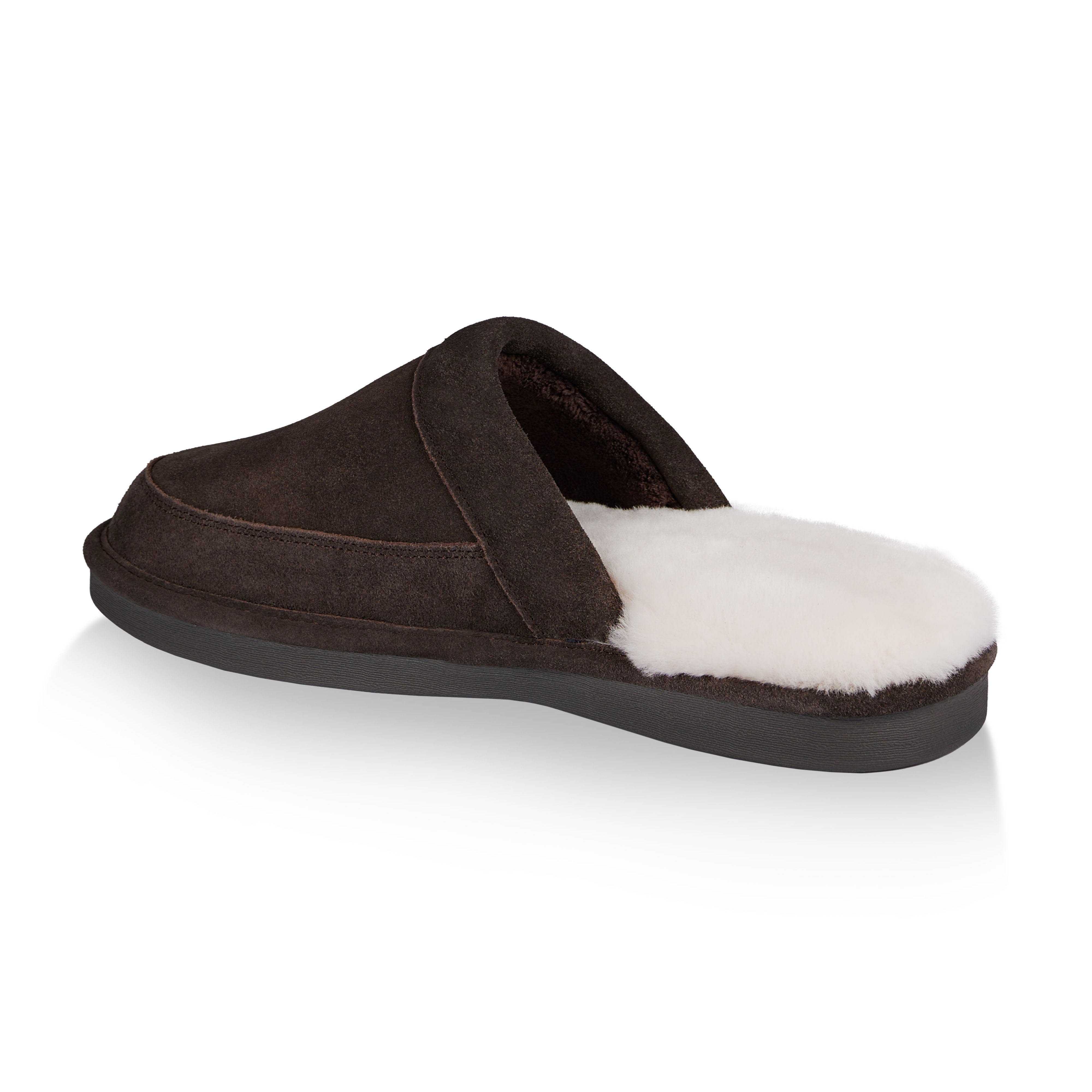**Spencer Men's Comfortable House Slippers - Dark Brown Indoor & Outdoor Soft Sole Slides for Relaxation at Home**