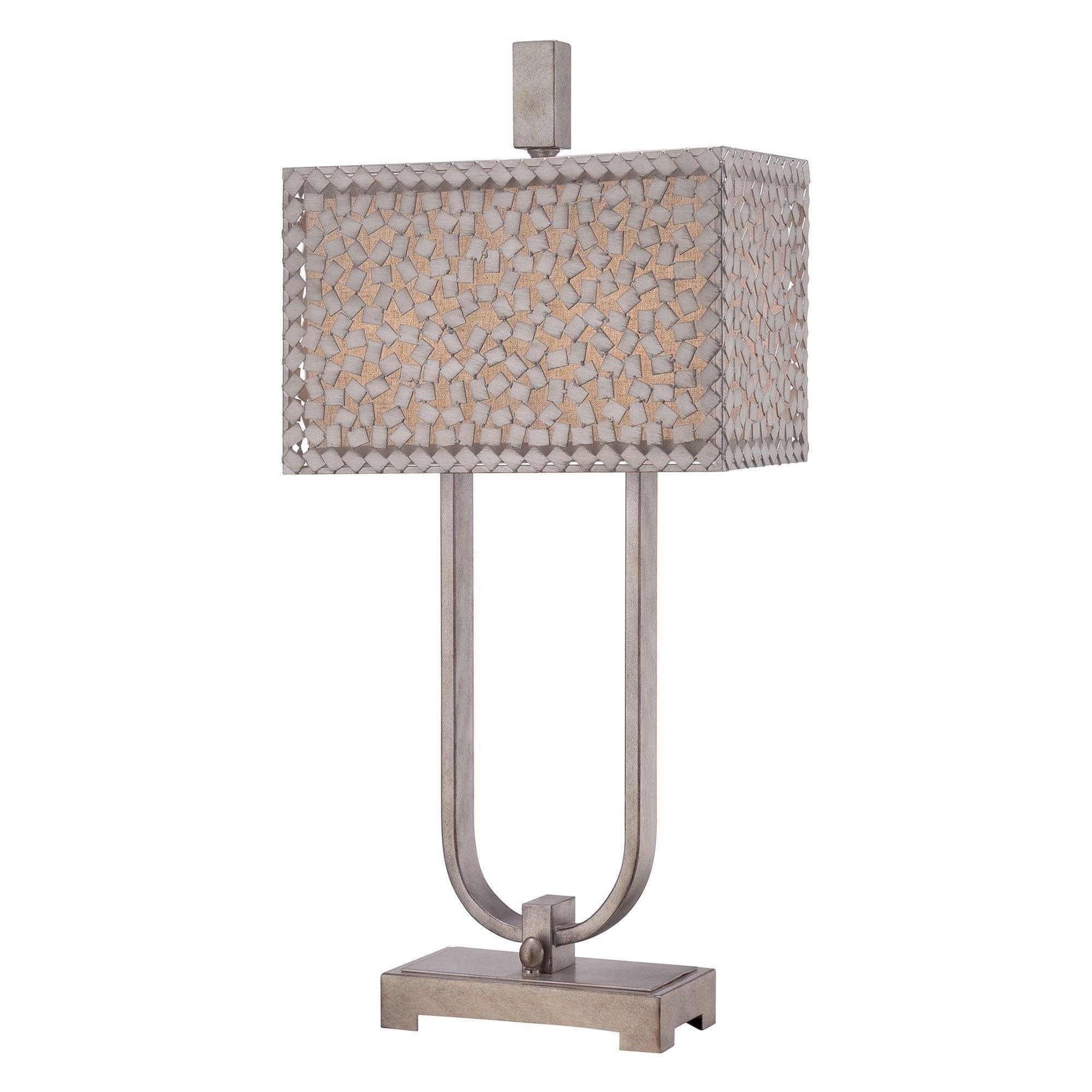 Quoizel Confetti Desk Lamp - Modern LED Table Light for Home Office, Study, and Bedroom - Perfect for Reading, Working, and Decor