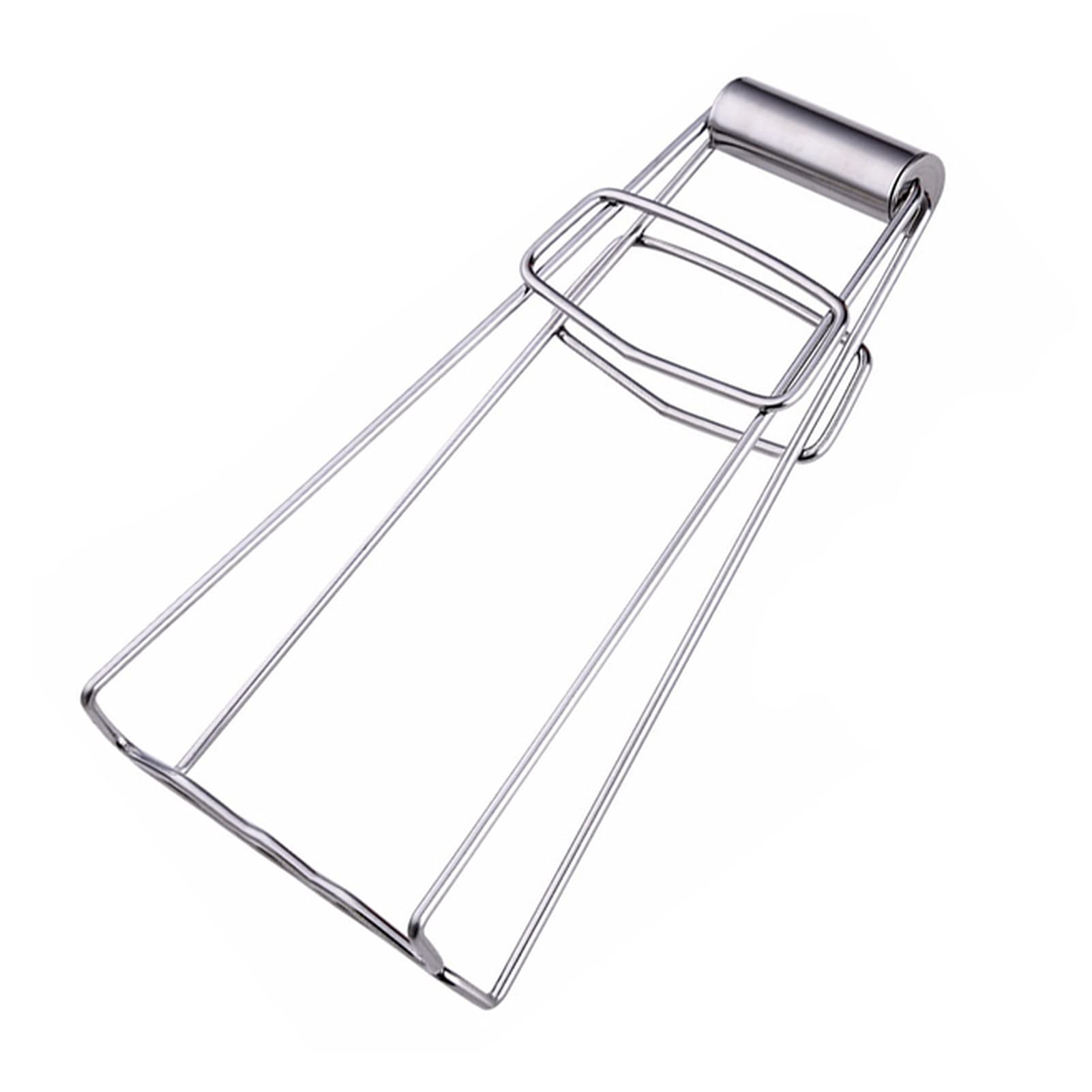 Stainless Steel Kitchen Tongs - Foldable Heat-Resistant Cooking Tongs for Hot Bowls, Pots & Dishes - Anti-Slip Grip for Safe Food Handling - Perfect for Grilling, Serving & Kitchen Use (1pc)