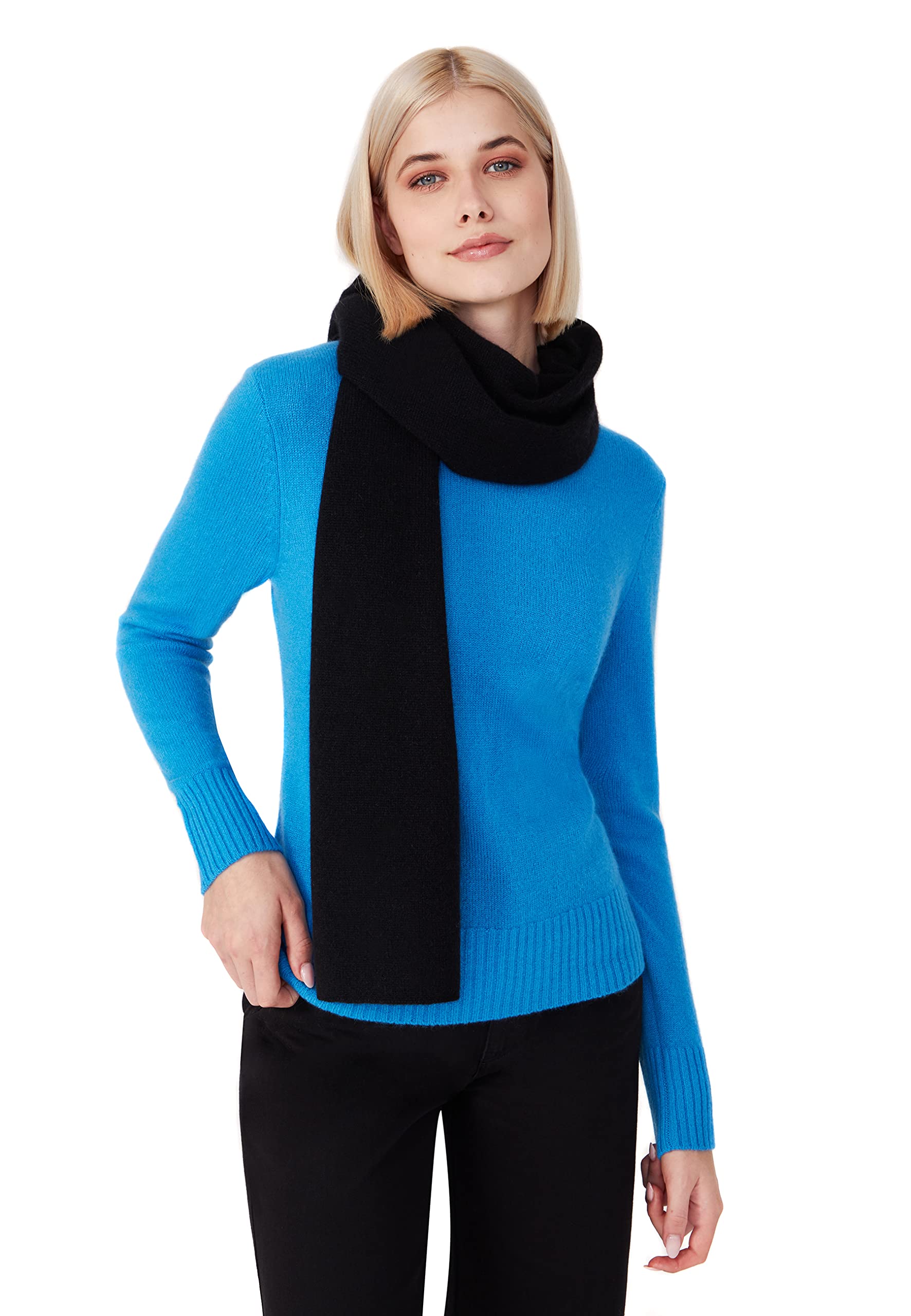Style & Republic Women's 100% Pure Cashmere Scarf - Soft Luxury Winter Wrap for Women - Perfect for Cold Weather, Office, Travel & Gift Giving