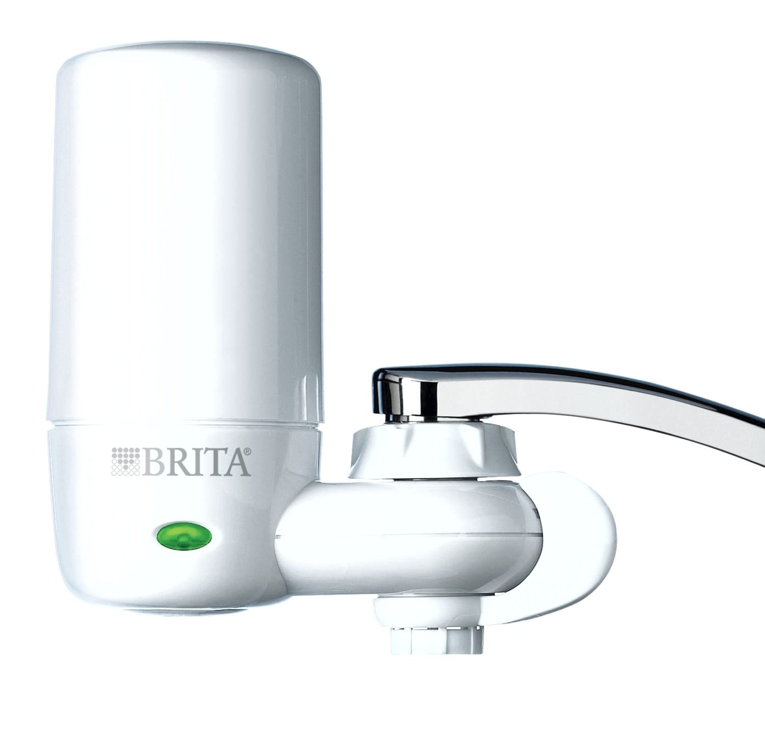 Brita Basic Faucet Water Filter System - White, 1 Count | Removes Impurities for Cleaner Drinking & Cooking Water