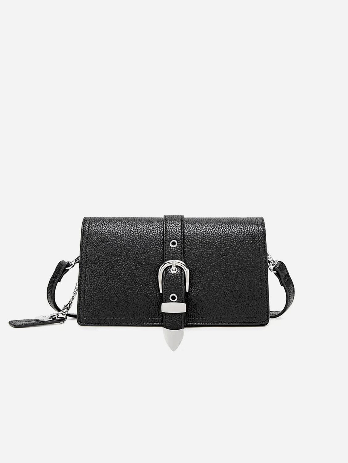 Vegan Leather Crossbody Bag for Women - Stylish Black Pebbled Shoulder Purse | Perfect for Work, Travel & Everyday Use